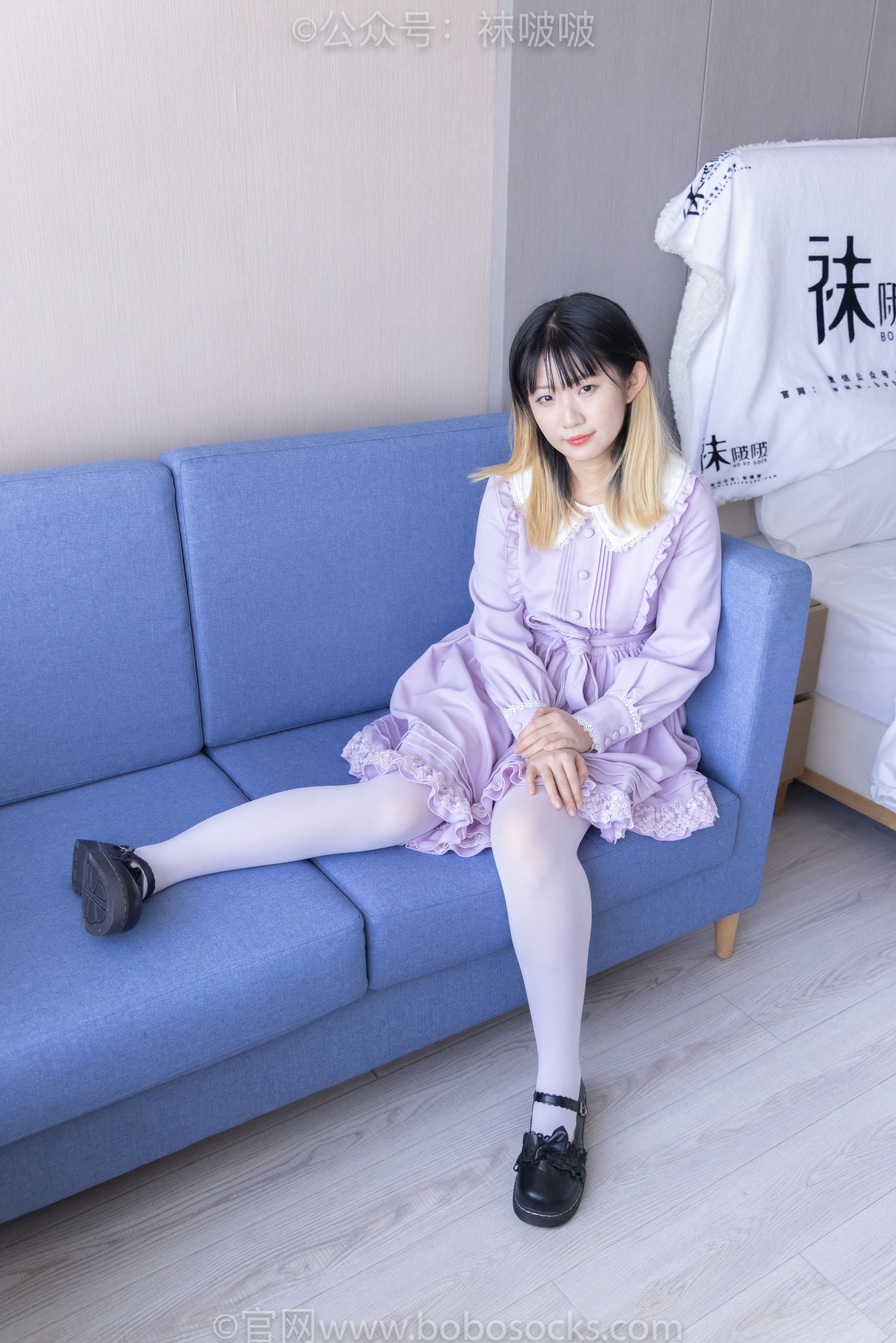 BoBoSocks袜啵啵 No.079 砂糖-皮鞋、厚白丝