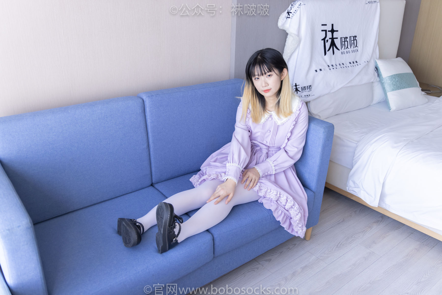 BoBoSocks袜啵啵 No.079 砂糖-皮鞋、厚白丝
