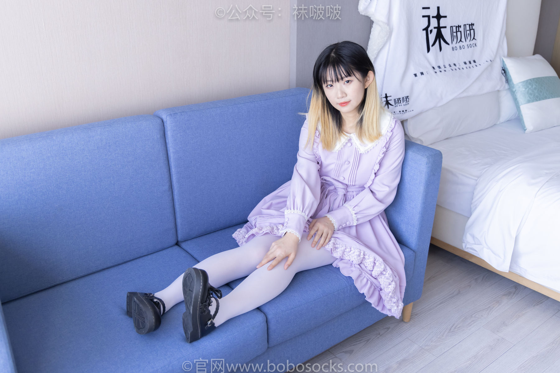 BoBoSocks袜啵啵 No.079 砂糖-皮鞋、厚白丝