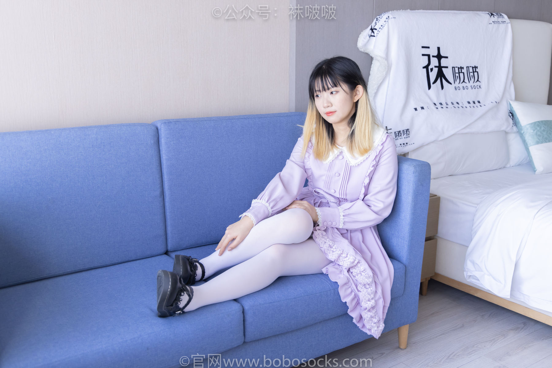 BoBoSocks袜啵啵 No.079 砂糖-皮鞋、厚白丝