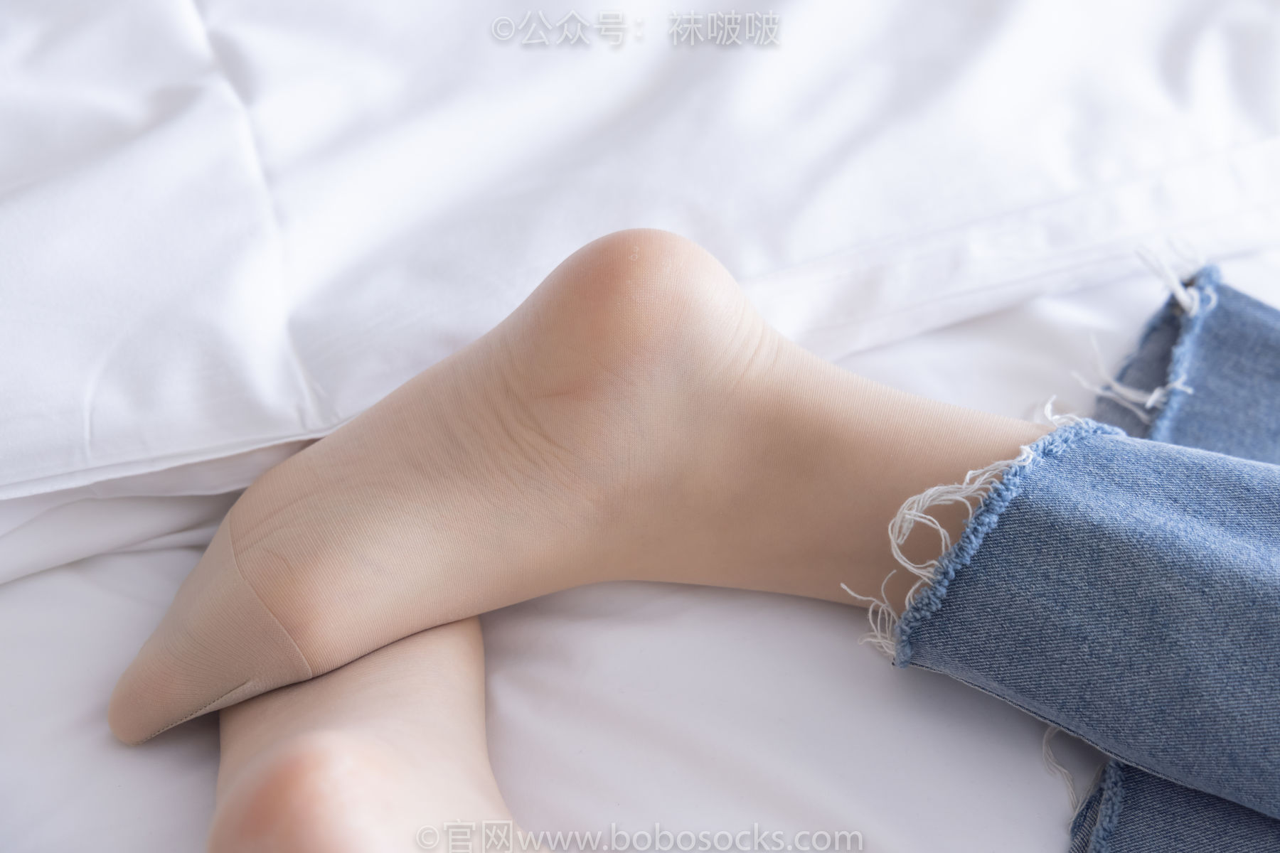 BoBoSocks袜啵啵 No.080 小甜豆-帆布鞋、白棉袜、肉丝