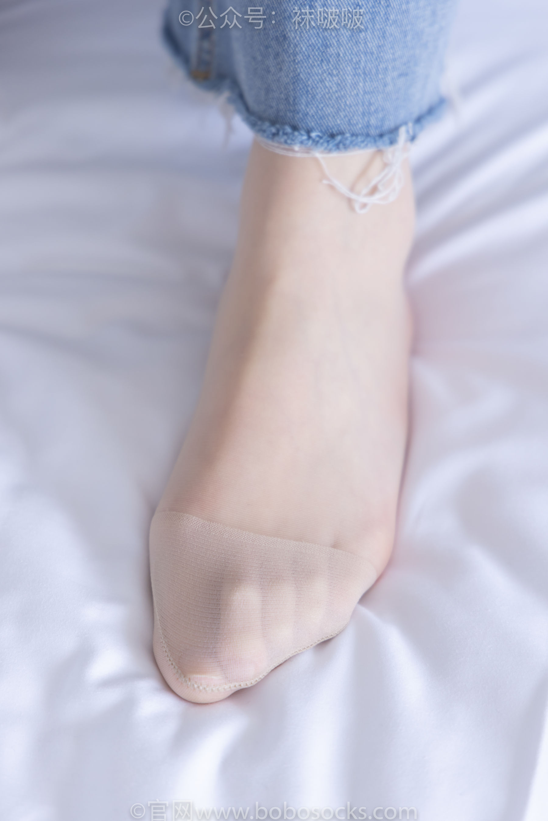 BoBoSocks袜啵啵 No.080 小甜豆-帆布鞋、白棉袜、肉丝