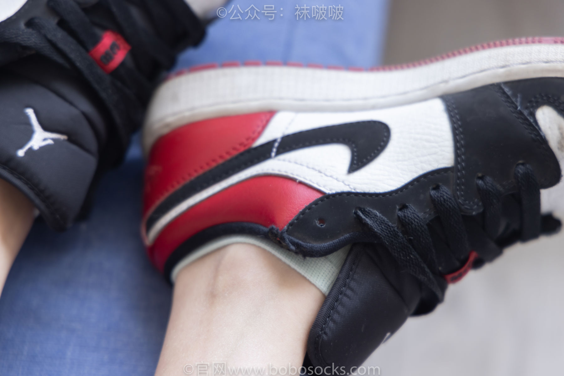 BoBoSocks袜啵啵 No.081 稚予- AJ、浅黄色短棉袜、浅蓝色短棉袜、裸足