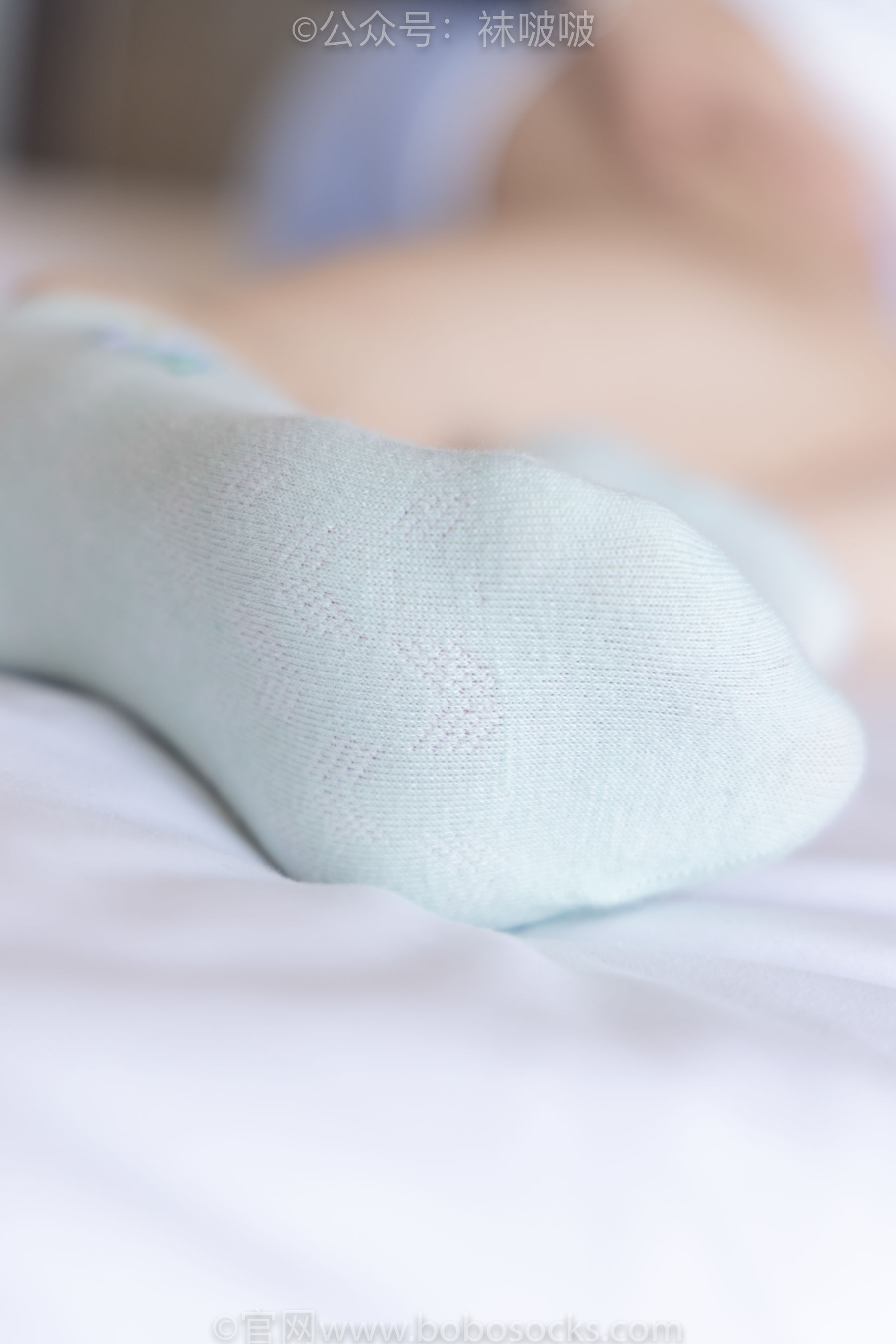 BoBoSocks袜啵啵 No.081 稚予- AJ、浅黄色短棉袜、浅蓝色短棉袜、裸足