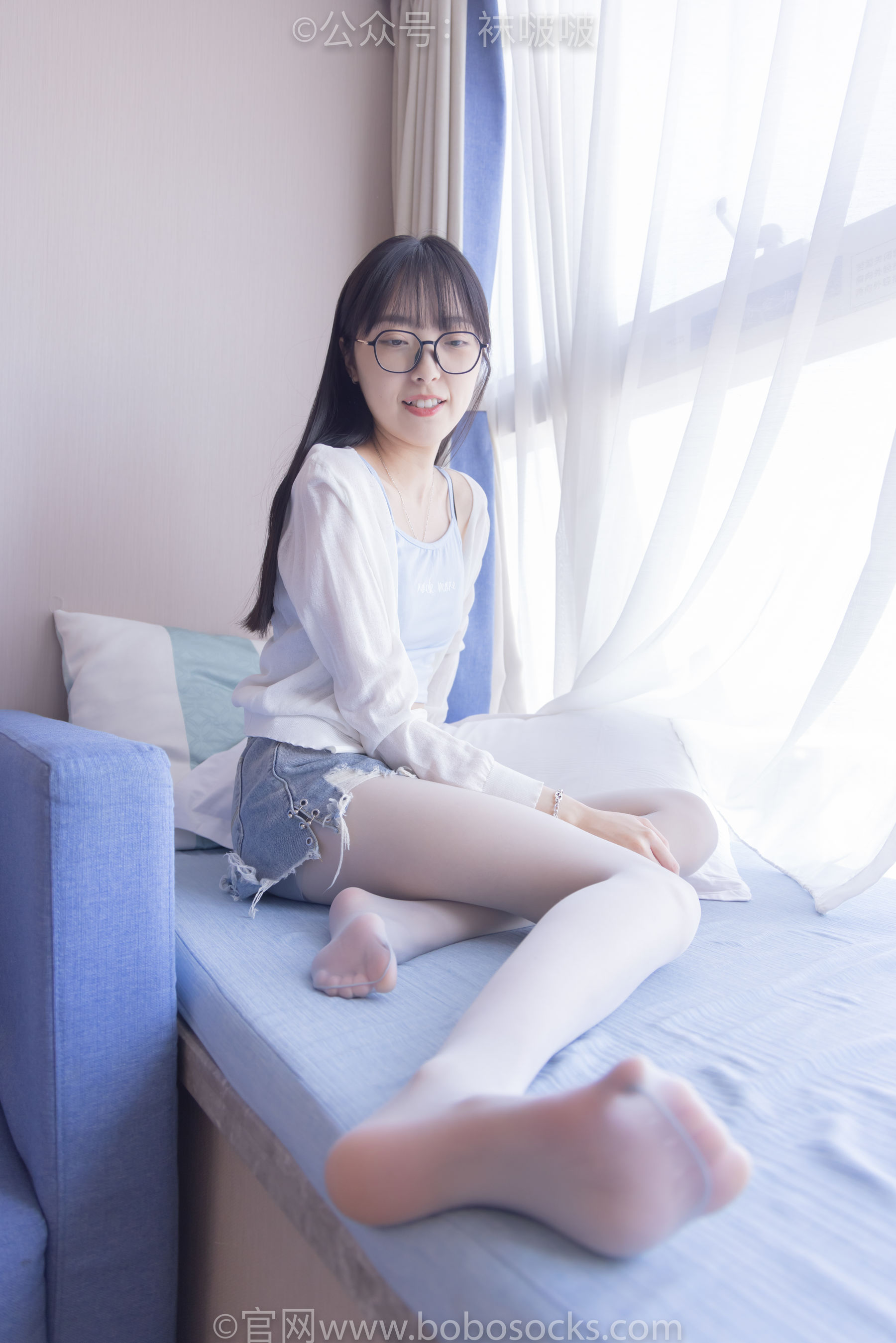 BoBoSocks袜啵啵 No.083 稚予-高跟鞋、凉鞋、白丝、裸足涂白色指甲油剧情