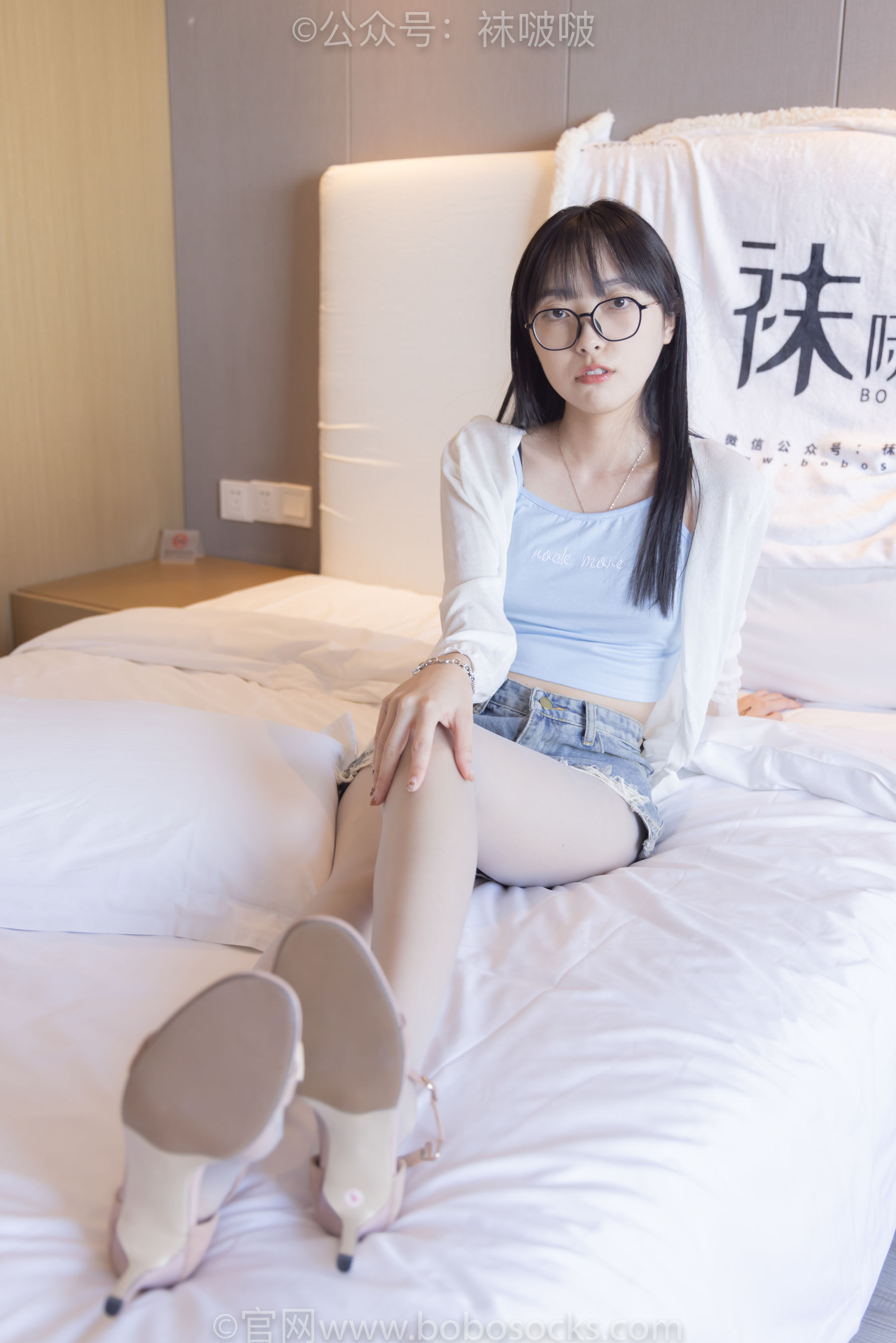 BoBoSocks袜啵啵 No.083 稚予-高跟鞋、凉鞋、白丝、裸足涂白色指甲油剧情