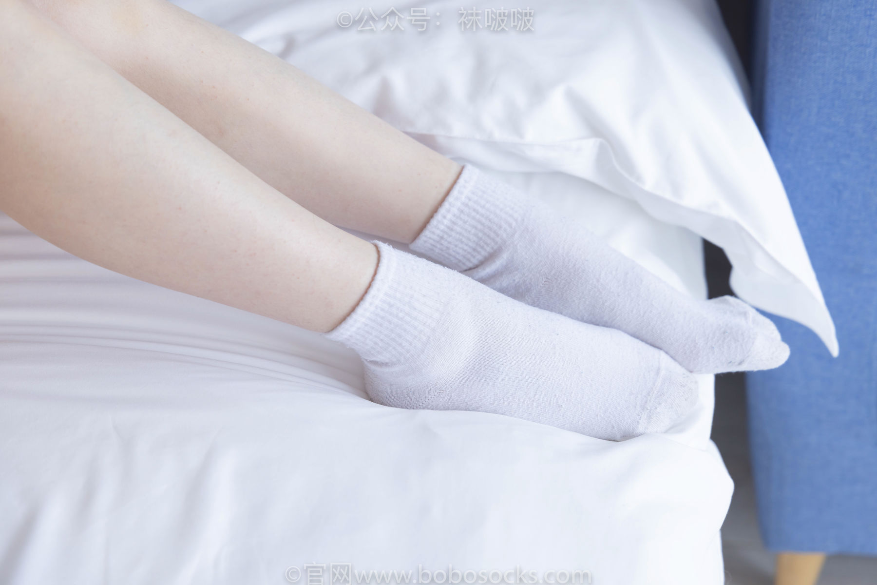 BoBoSocks袜啵啵 No.084 苏苏-运动鞋、日常所穿白棉袜、裸足