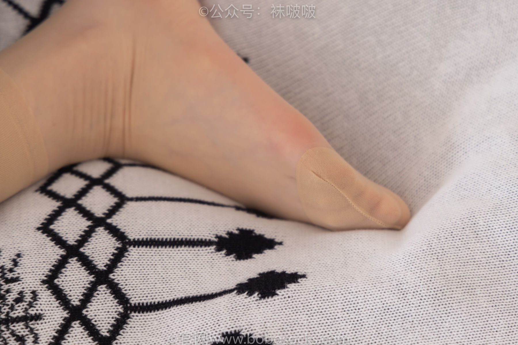BoBoSocks袜啵啵 No.085 小甜豆-平底鞋、短灰丝、短肉丝