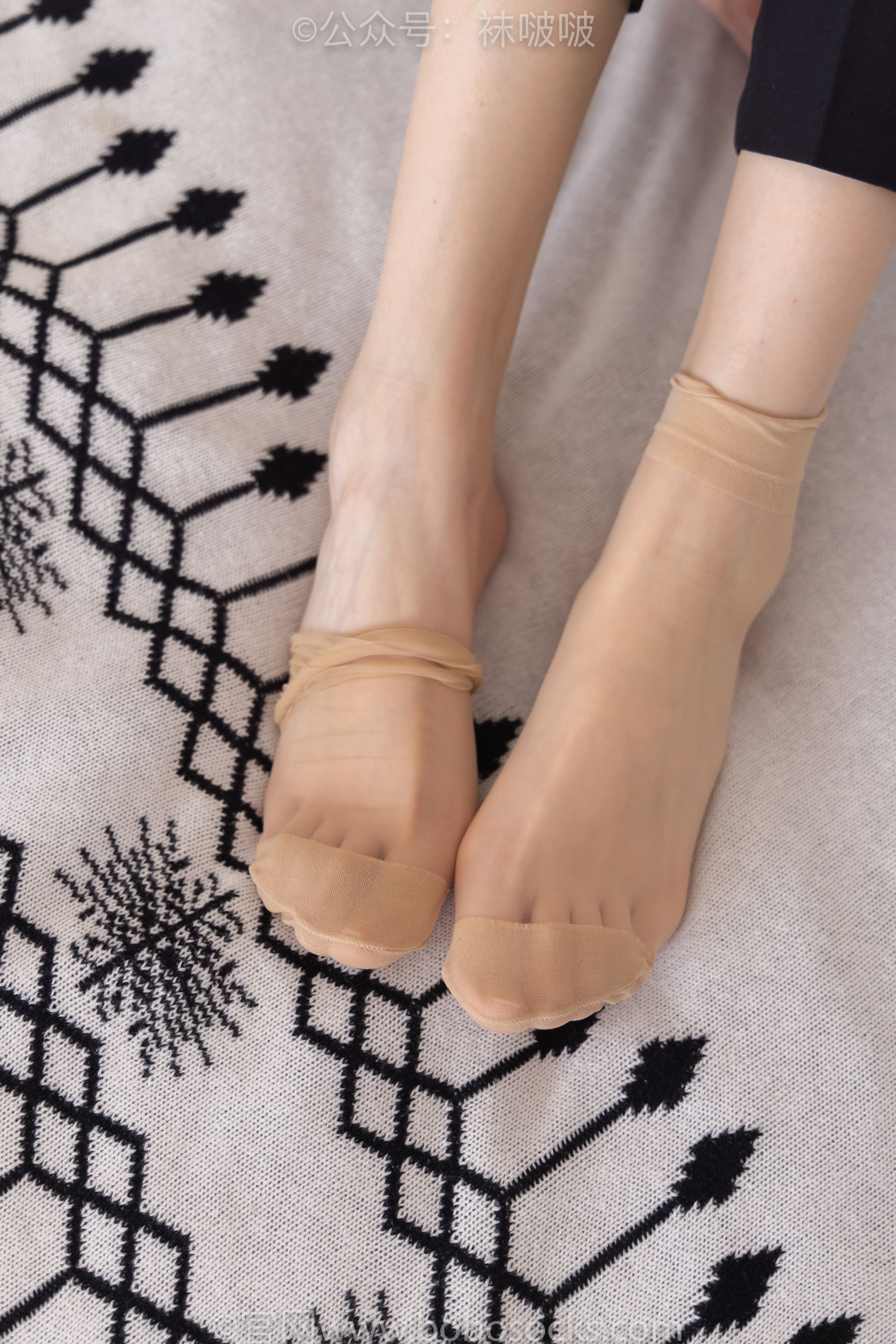 BoBoSocks袜啵啵 No.085 小甜豆-平底鞋、短灰丝、短肉丝