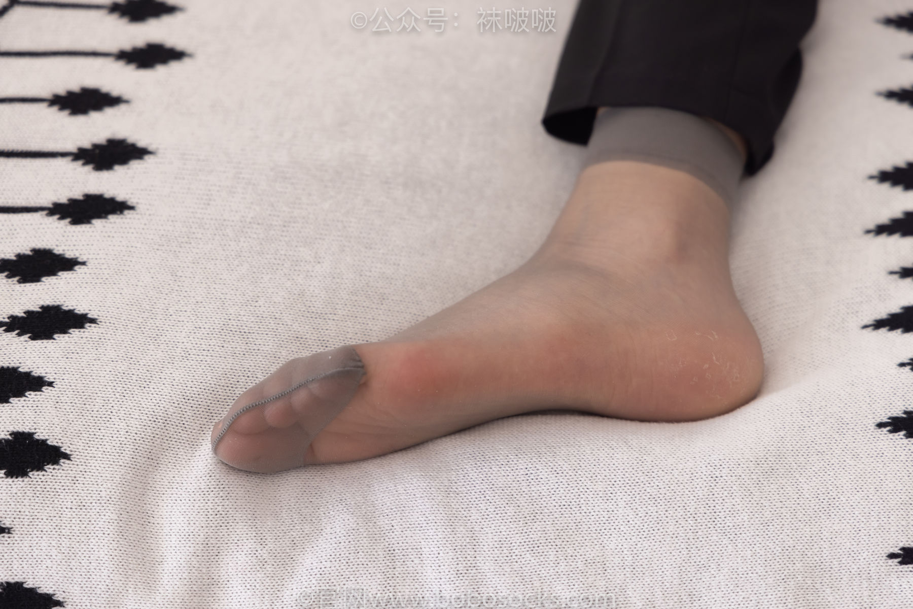 BoBoSocks袜啵啵 No.085 小甜豆-平底鞋、短灰丝、短肉丝