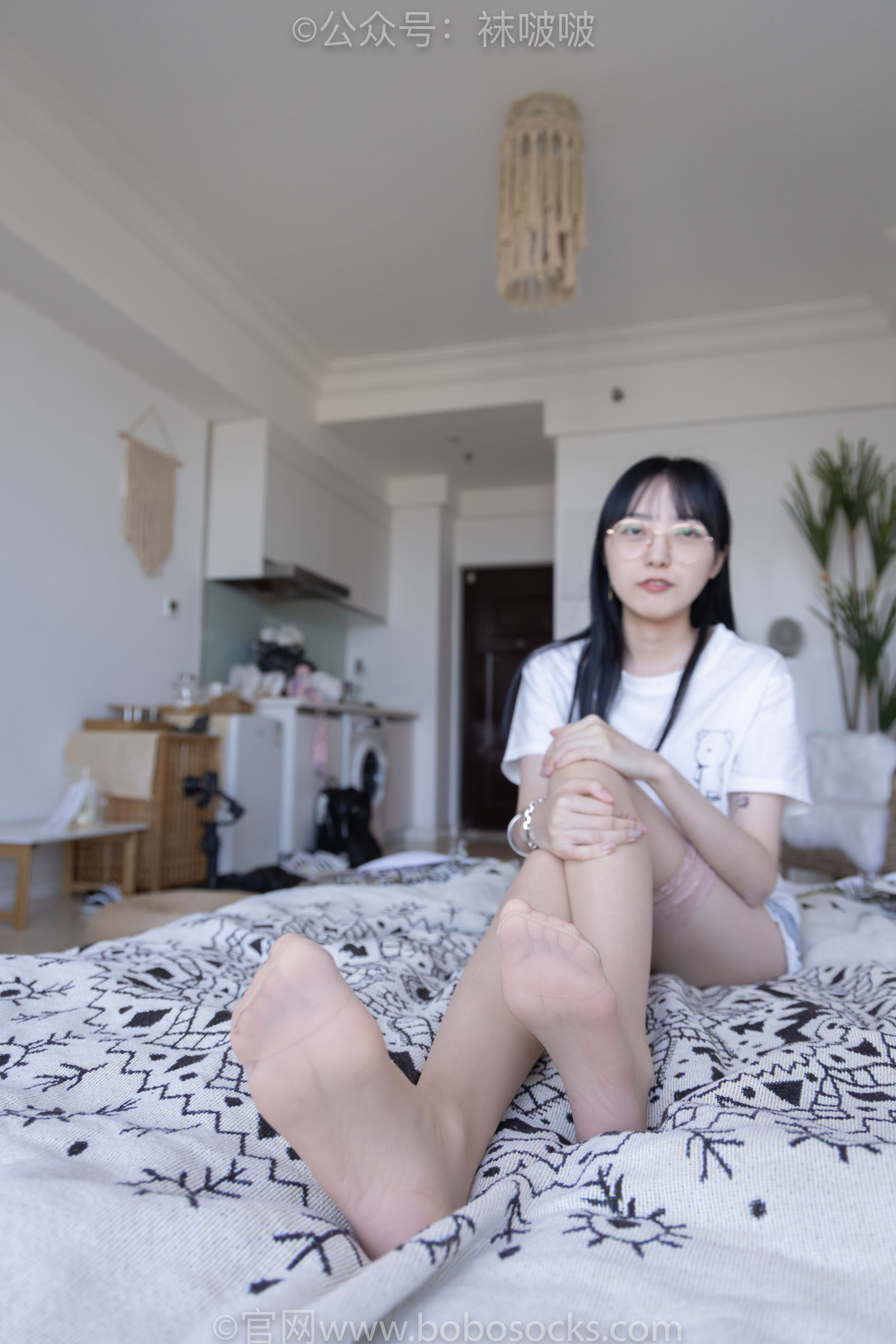 BoBoSocks袜啵啵 No.086 稚予-平底鞋、过膝肉丝