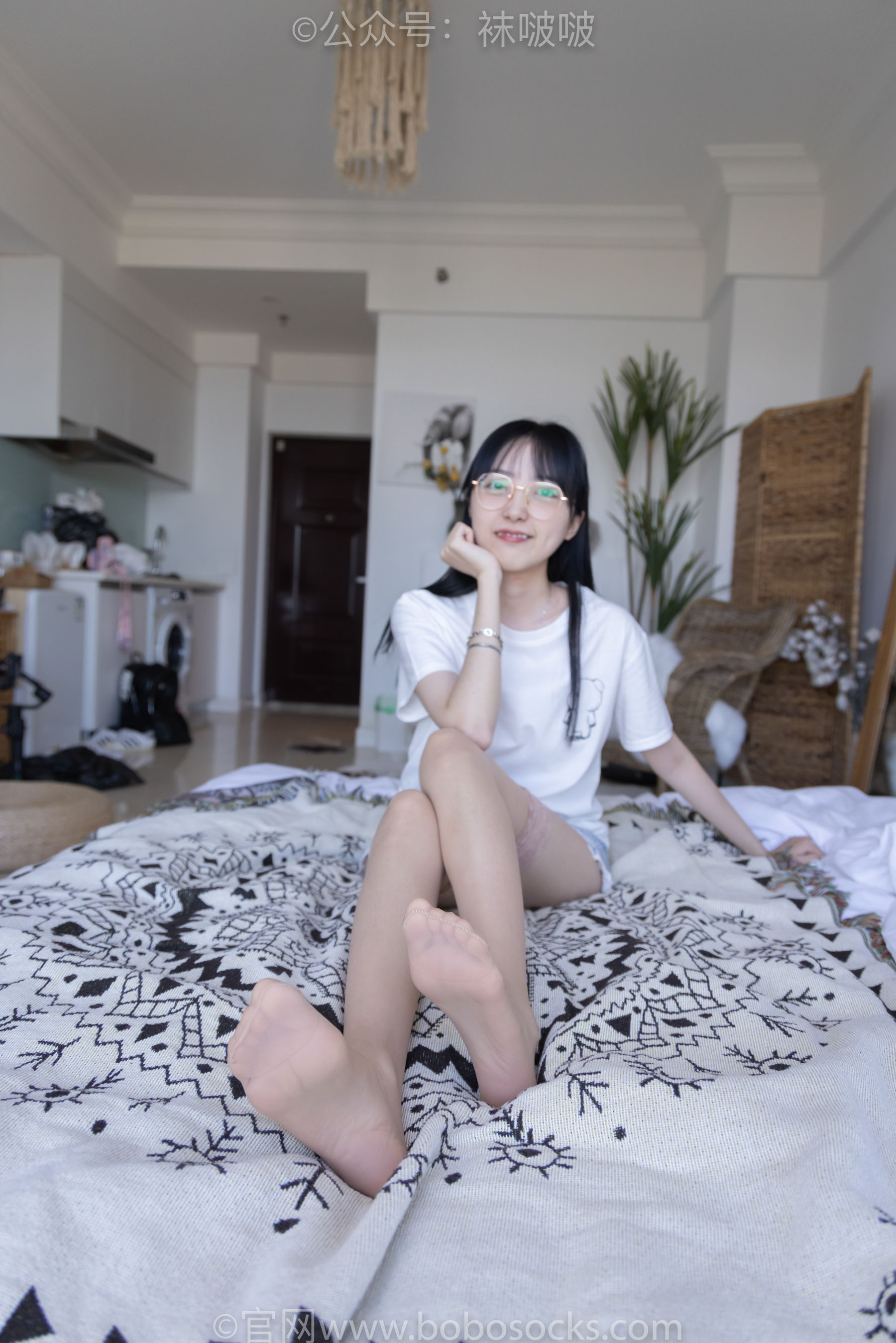 BoBoSocks袜啵啵 No.086 稚予-平底鞋、过膝肉丝