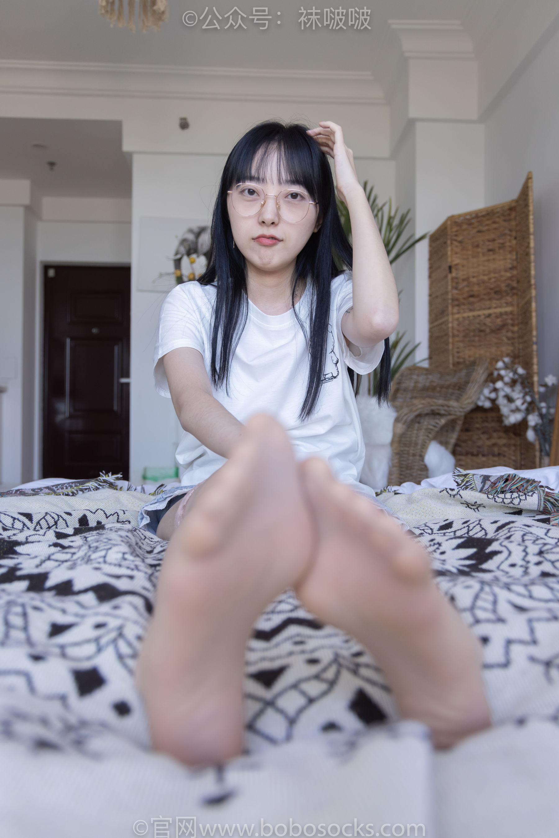BoBoSocks袜啵啵 No.086 稚予-平底鞋、过膝肉丝