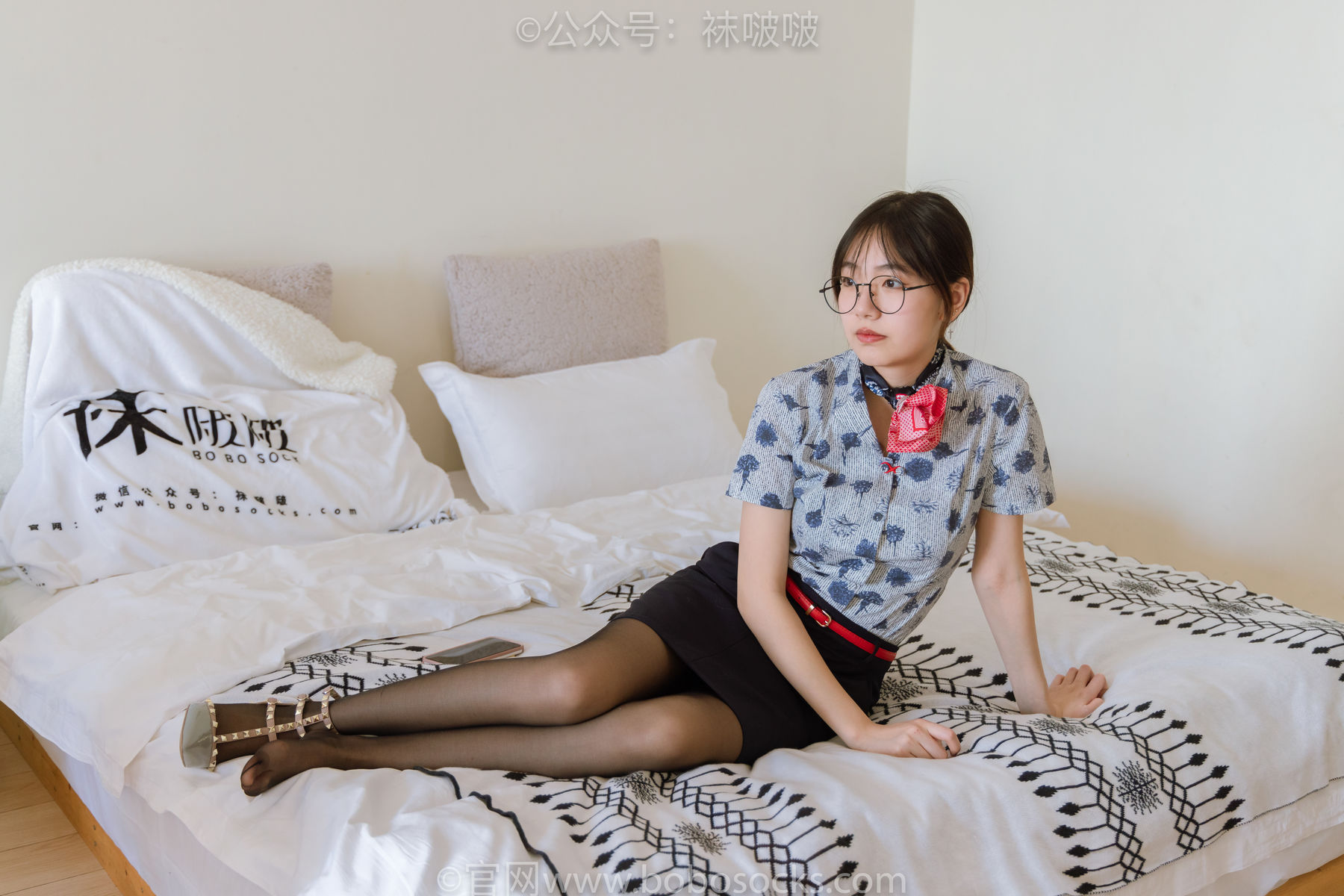 BoBoSocks袜啵啵 No.087 小甜豆-空姐制服、高跟鞋、黑丝