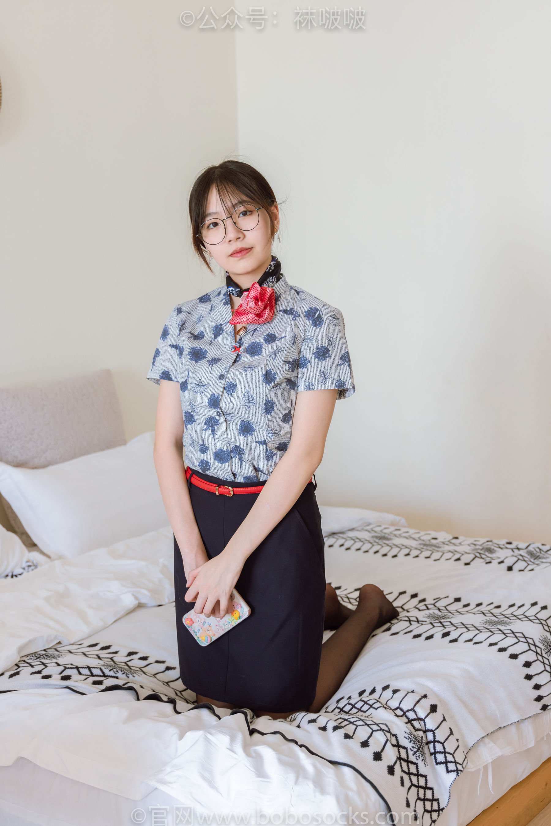 BoBoSocks袜啵啵 No.087 小甜豆-空姐制服、高跟鞋、黑丝