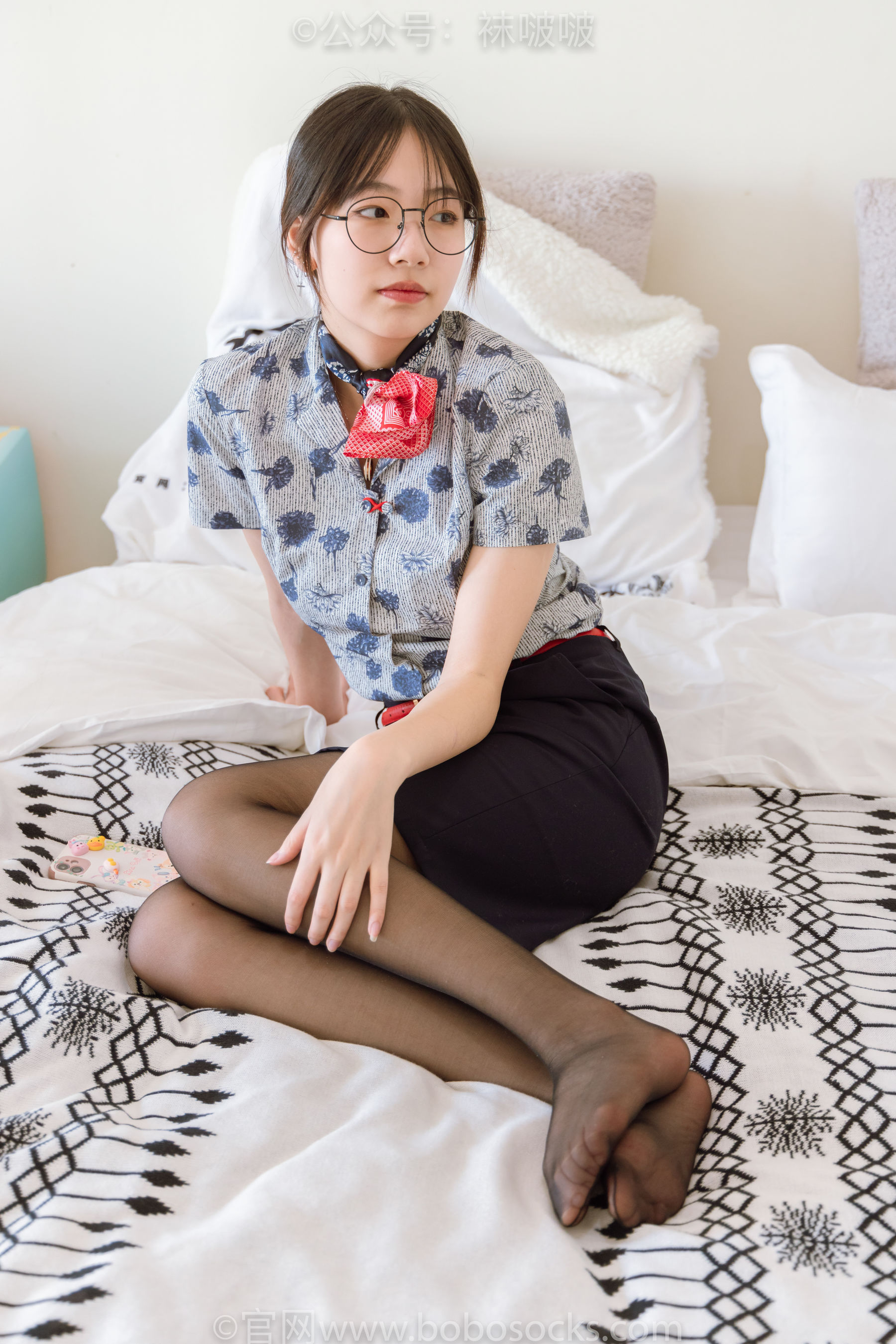 BoBoSocks袜啵啵 No.087 小甜豆-空姐制服、高跟鞋、黑丝