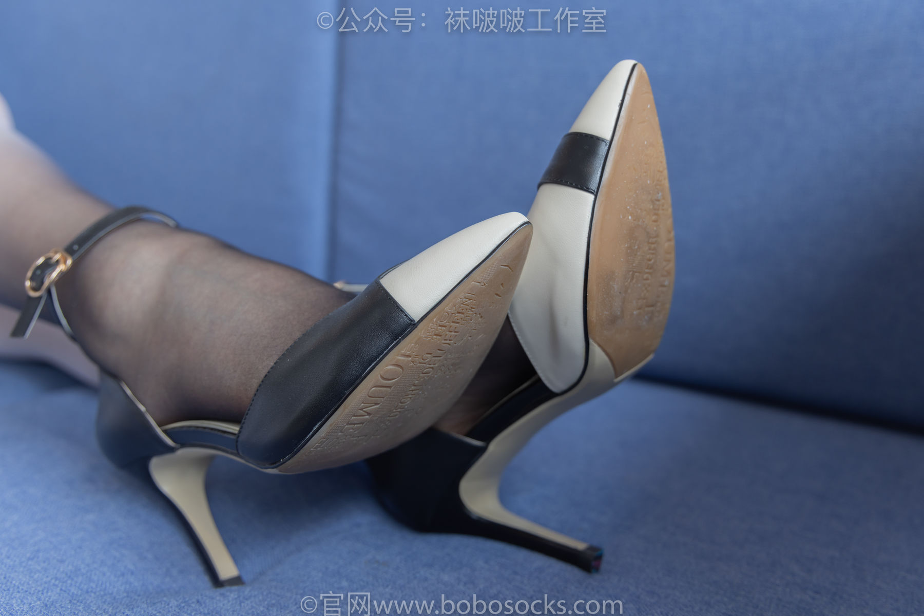 BoBoSocks袜啵啵 No.089 小淳-高跟鞋、黑白渐变丝袜
