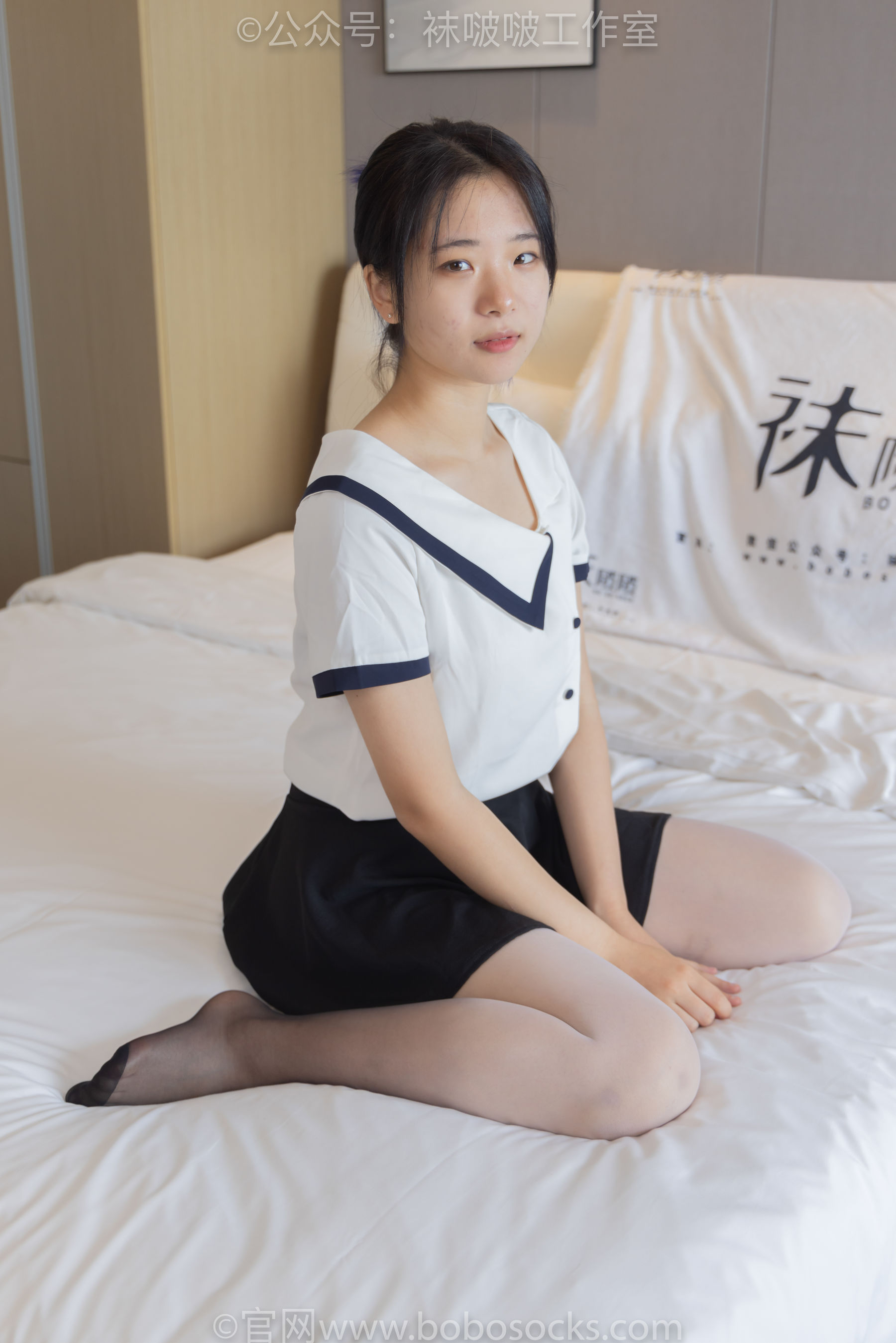 BoBoSocks袜啵啵 No.089 小淳-高跟鞋、黑白渐变丝袜
