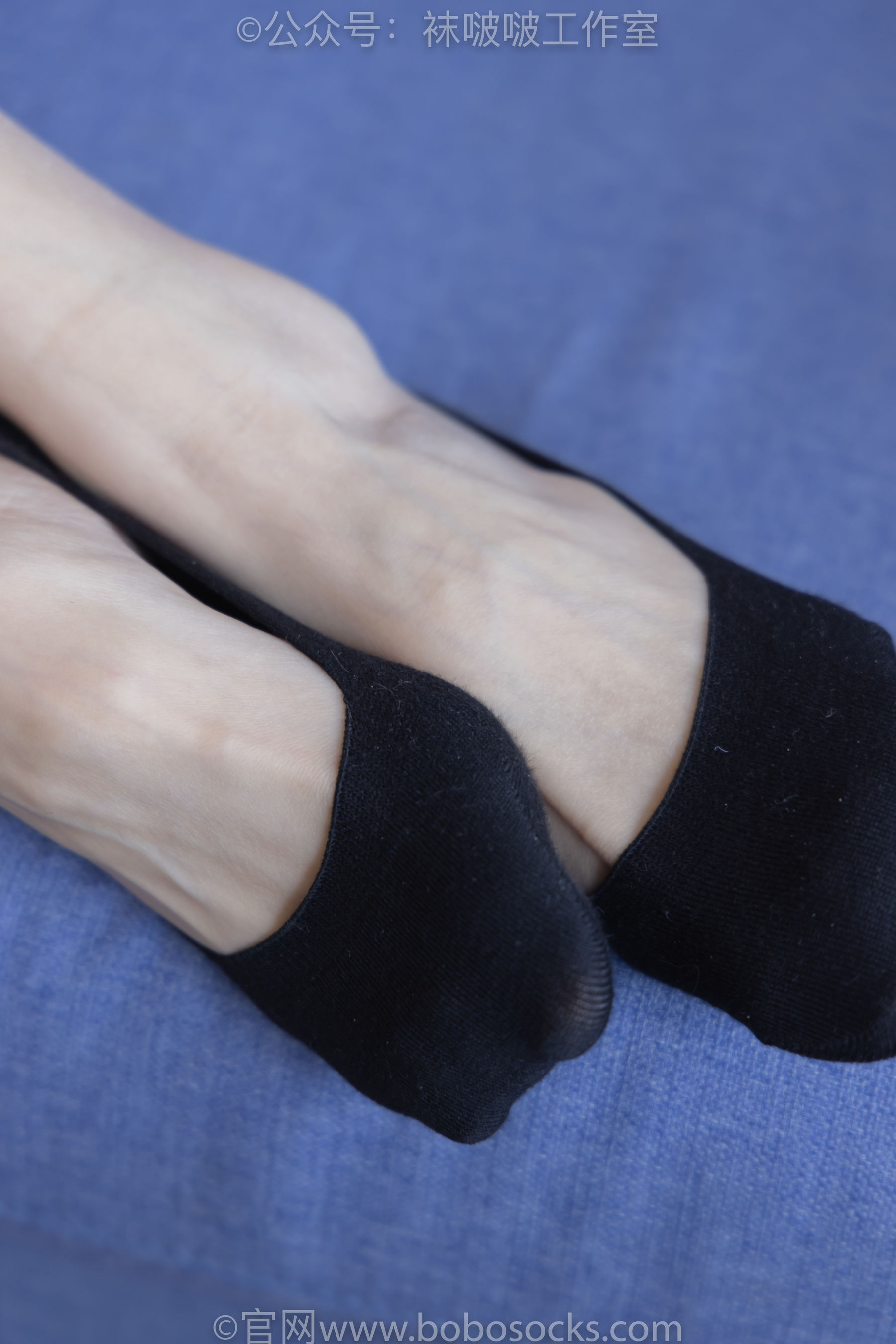BoBoSocks袜啵啵 No.091 稚予-板鞋、淡粉色船袜、黑色船袜、裸足