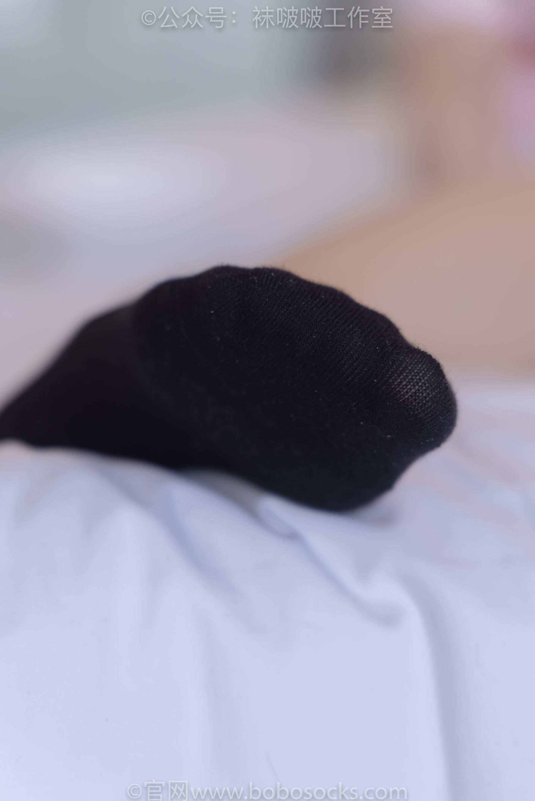 BoBoSocks袜啵啵 No.091 稚予-板鞋、淡粉色船袜、黑色船袜、裸足