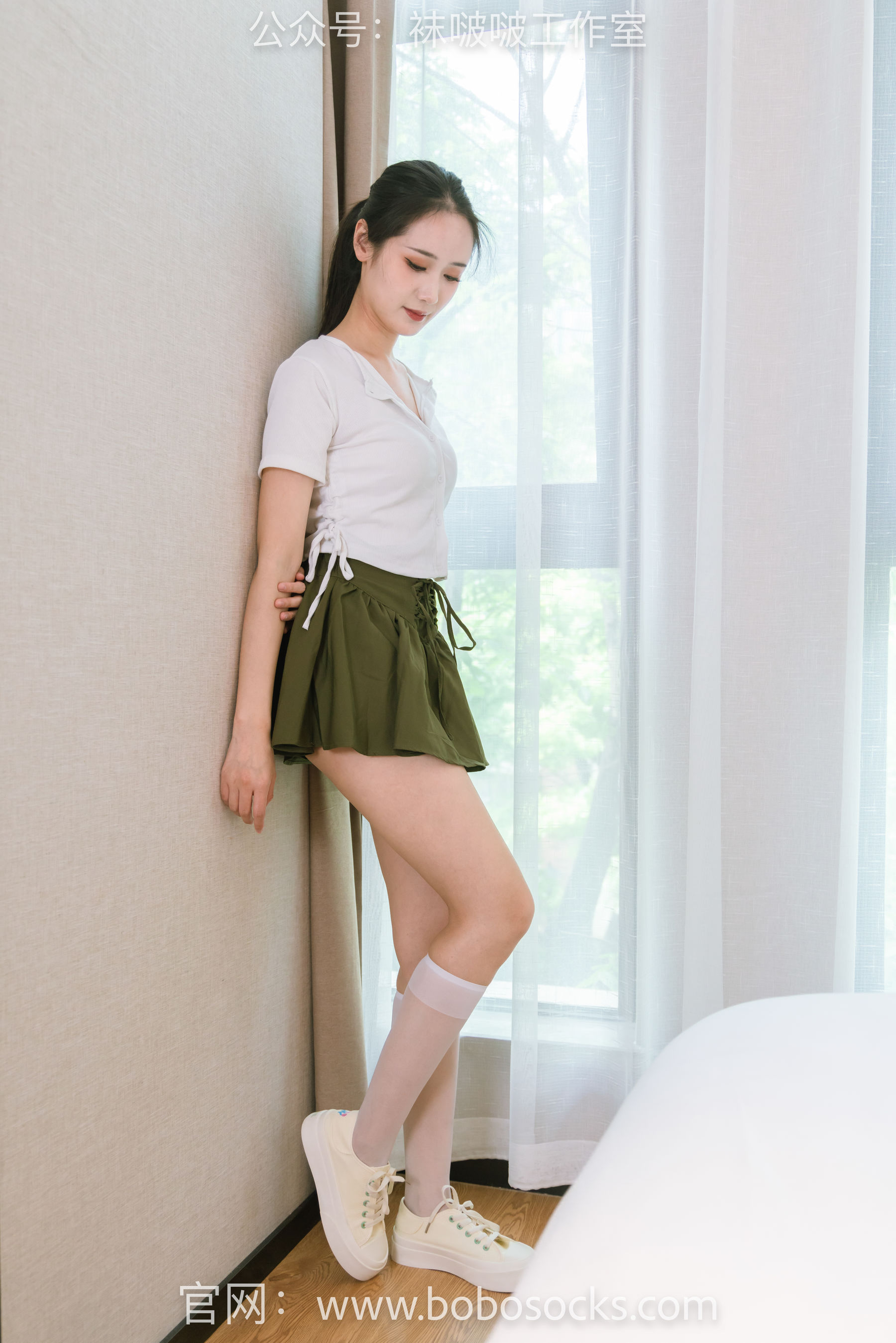 BoBoSocks袜啵啵 No.095 小安-板鞋、小腿丝袜