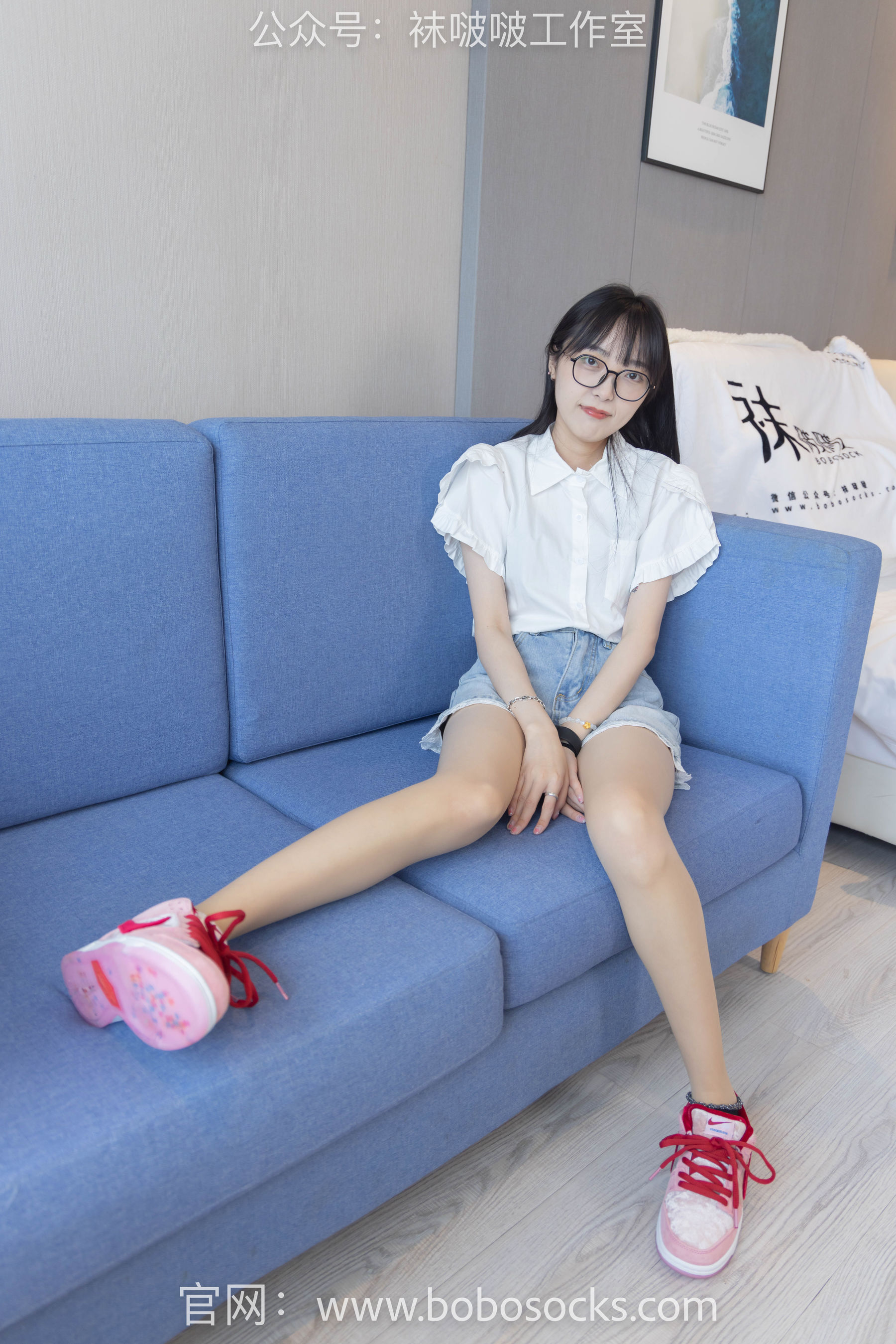 BoBoSocks袜啵啵 No.097 稚予-板鞋、玻璃丝短袜、肉丝