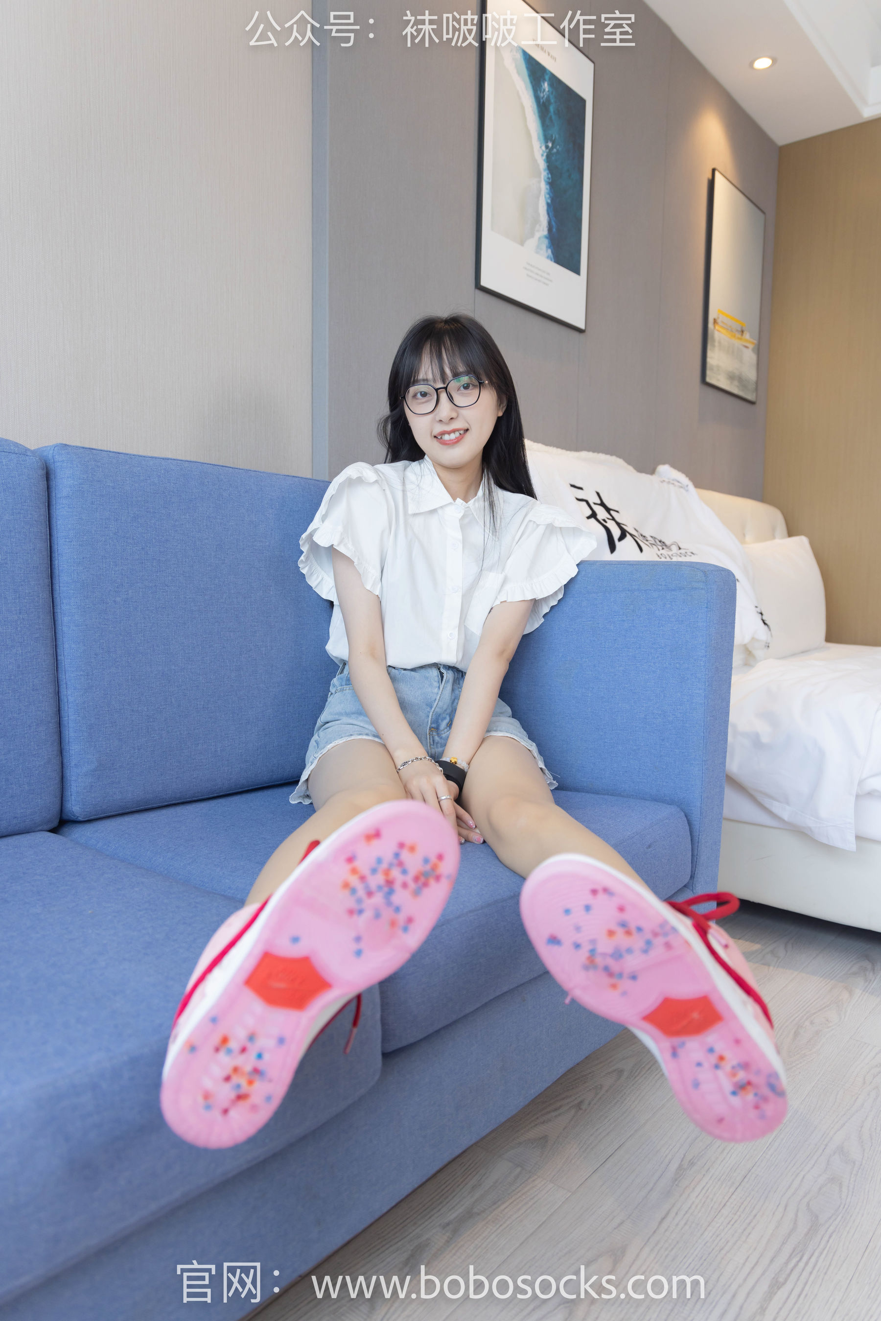 BoBoSocks袜啵啵 No.097 稚予-板鞋、玻璃丝短袜、肉丝