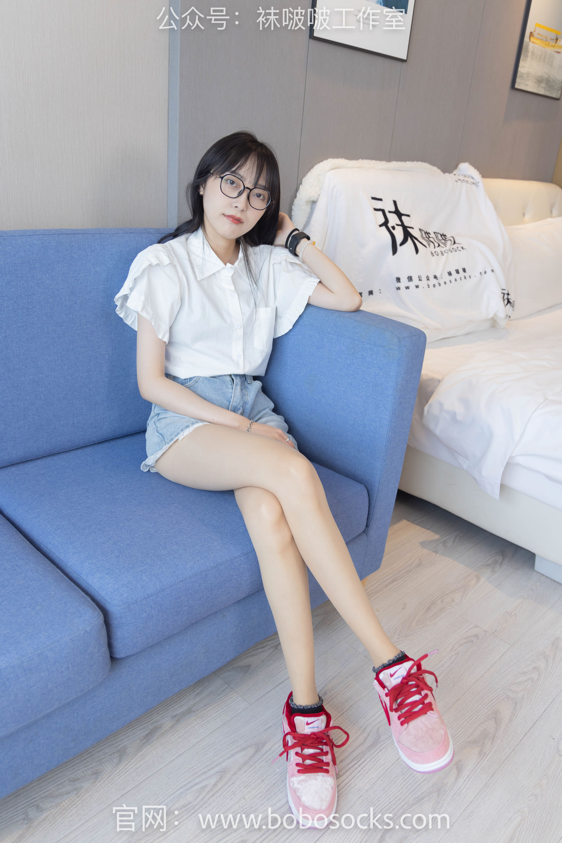 BoBoSocks袜啵啵 No.097 稚予-板鞋、玻璃丝短袜、肉丝