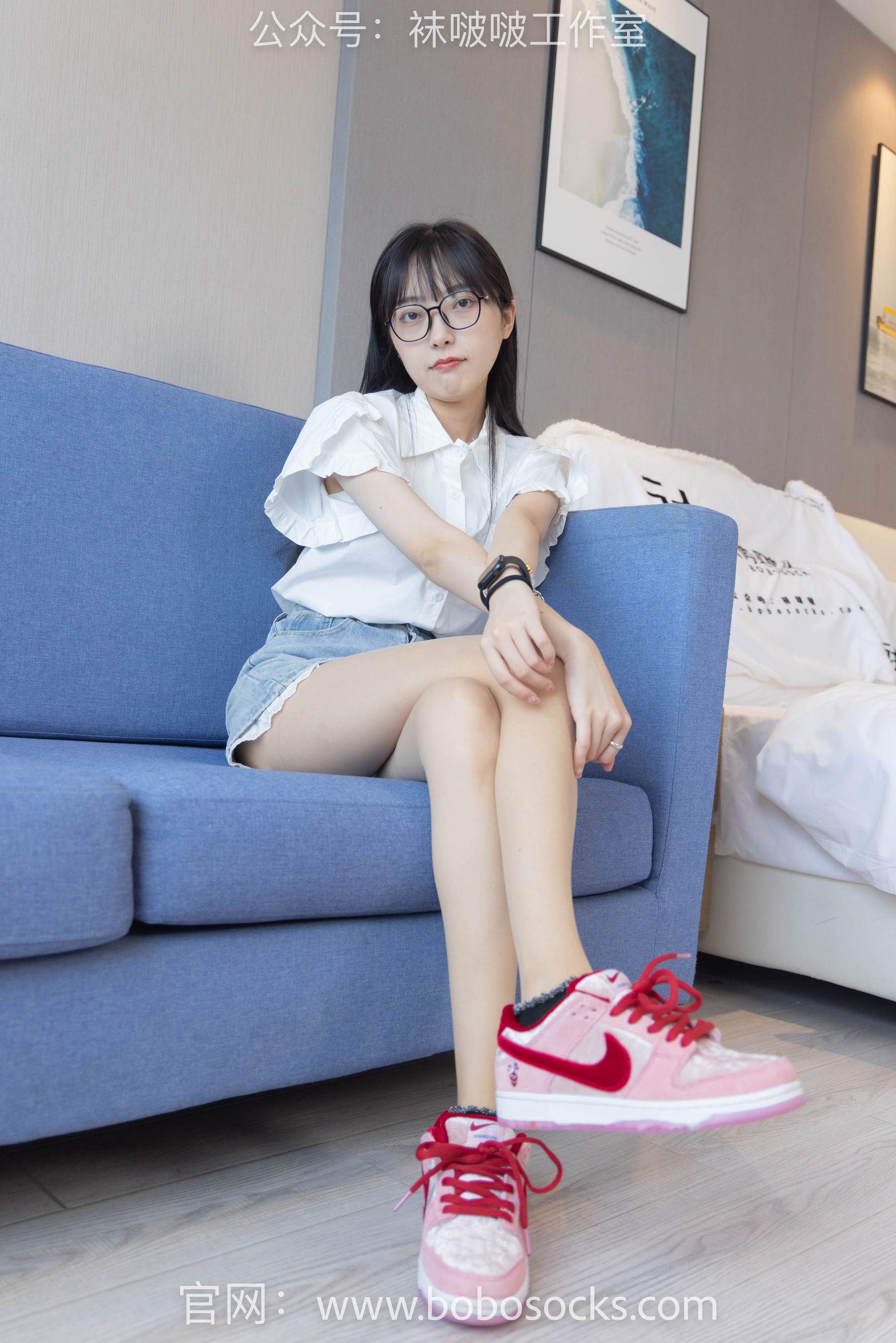 BoBoSocks袜啵啵 No.097 稚予-板鞋、玻璃丝短袜、肉丝