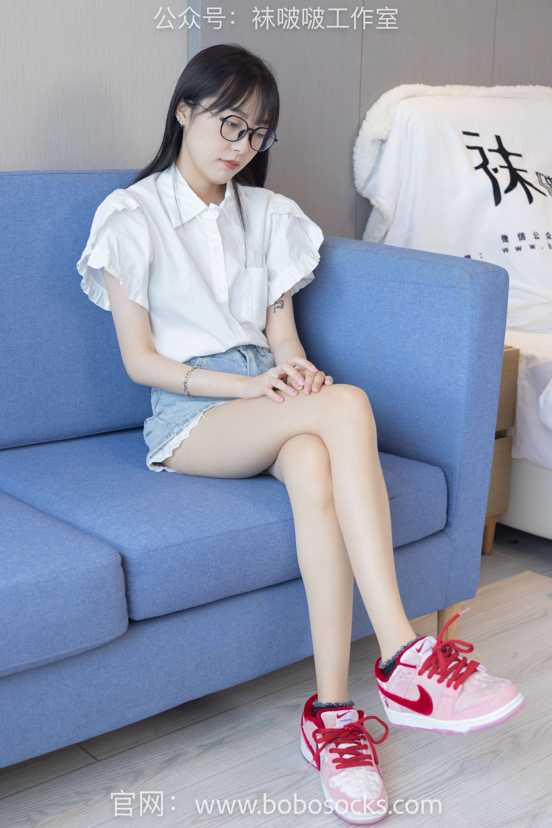 BoBoSocks袜啵啵 No.097 稚予-板鞋、玻璃丝短袜、肉丝