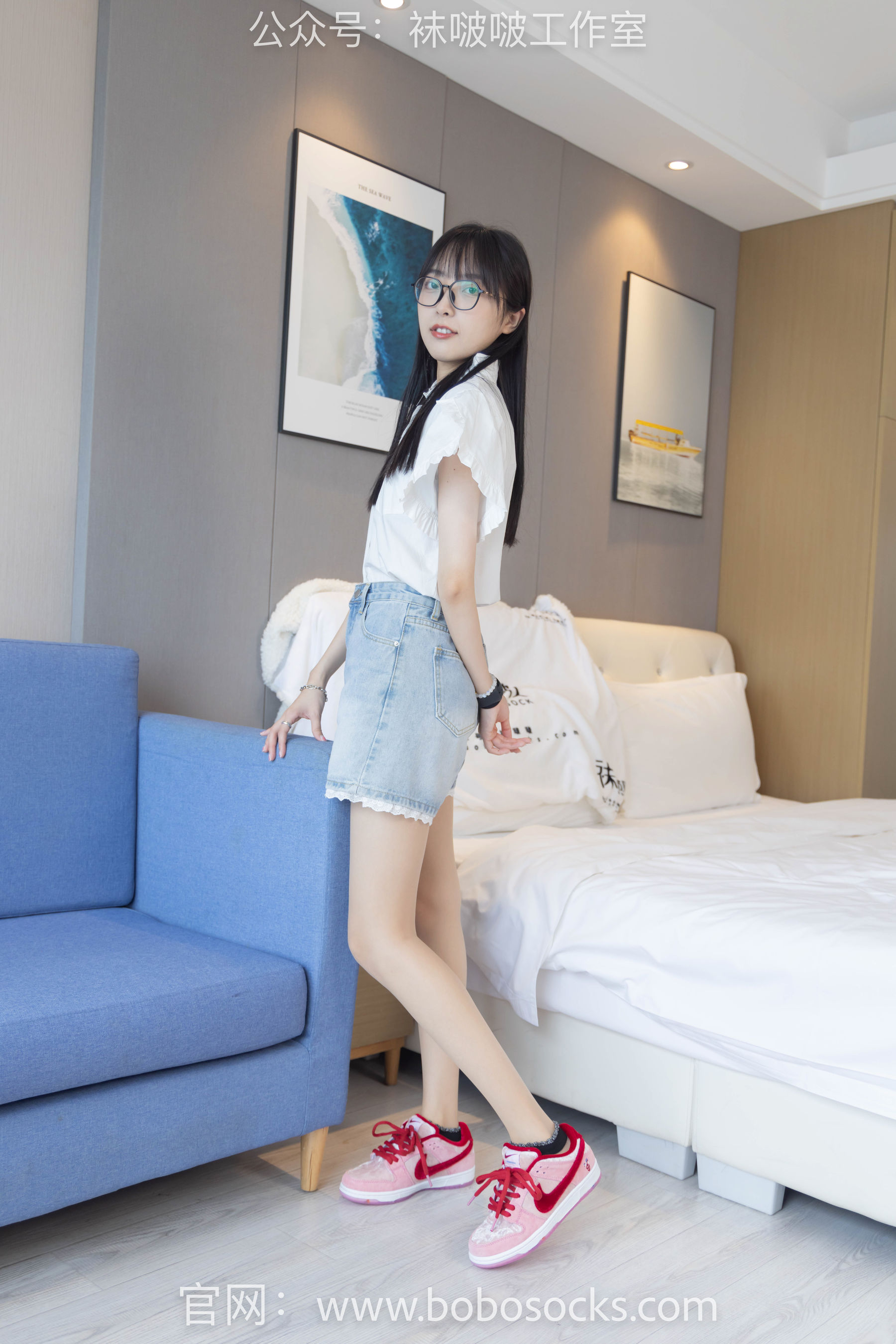 BoBoSocks袜啵啵 No.097 稚予-板鞋、玻璃丝短袜、肉丝