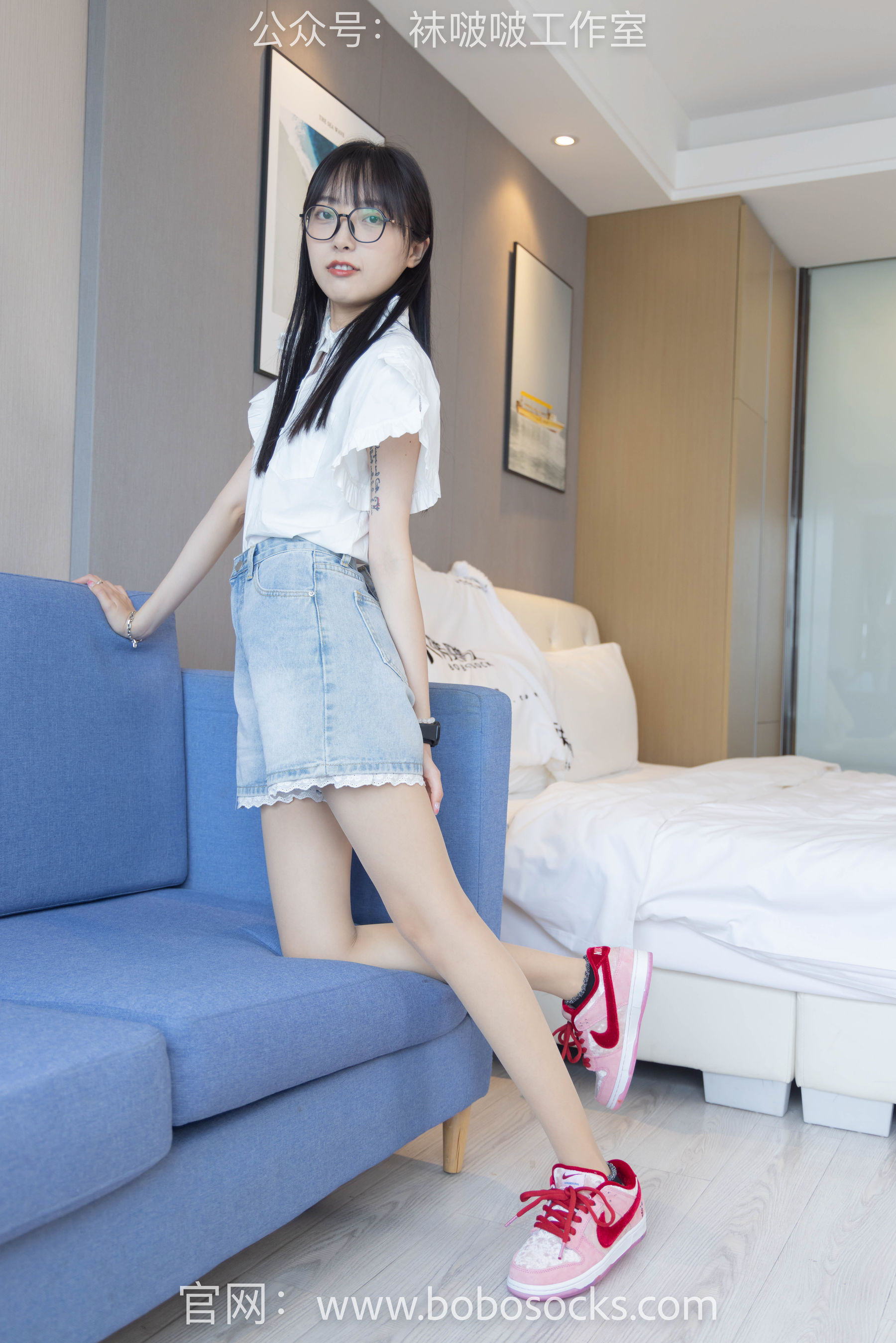 BoBoSocks袜啵啵 No.097 稚予-板鞋、玻璃丝短袜、肉丝