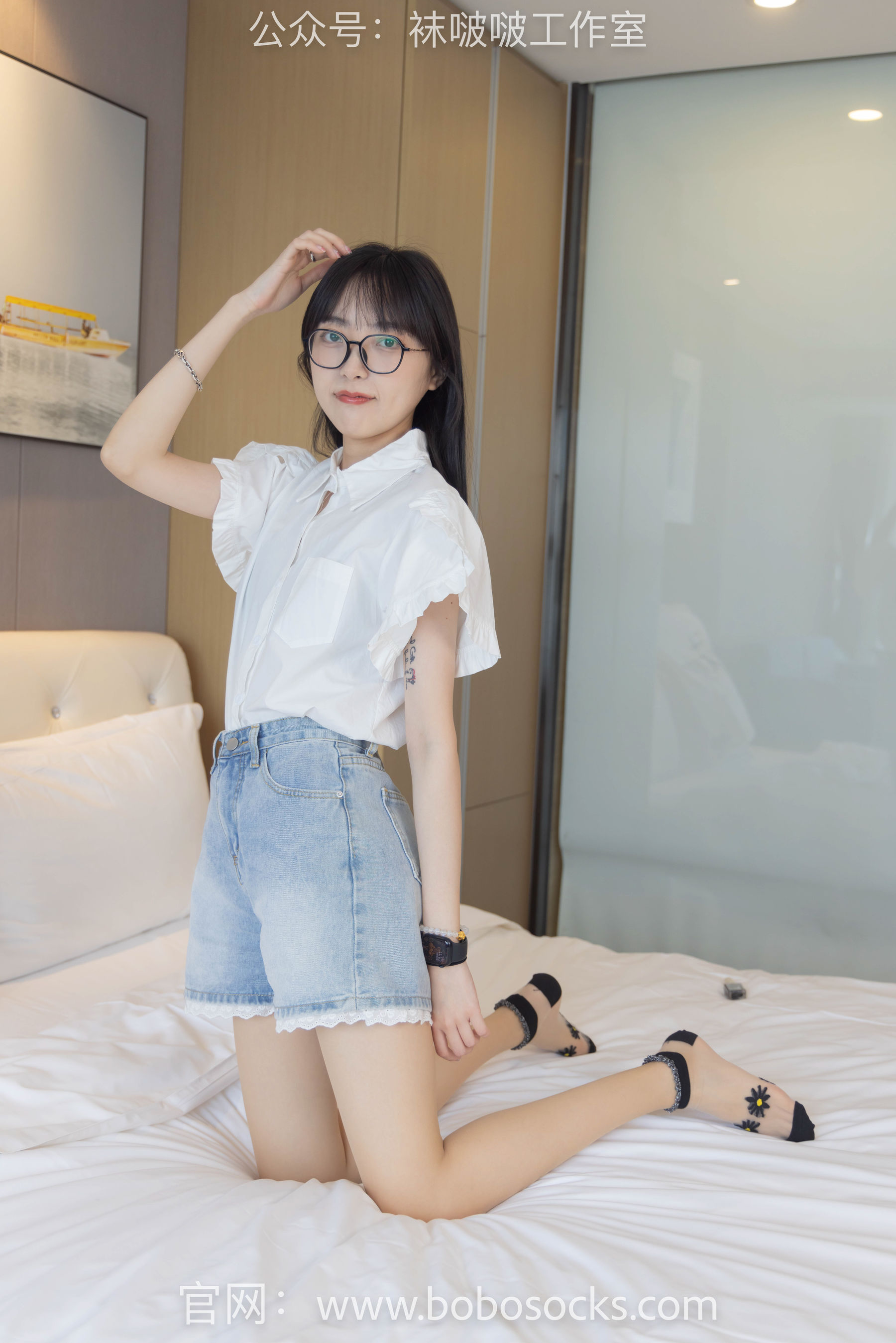 BoBoSocks袜啵啵 No.097 稚予-板鞋、玻璃丝短袜、肉丝