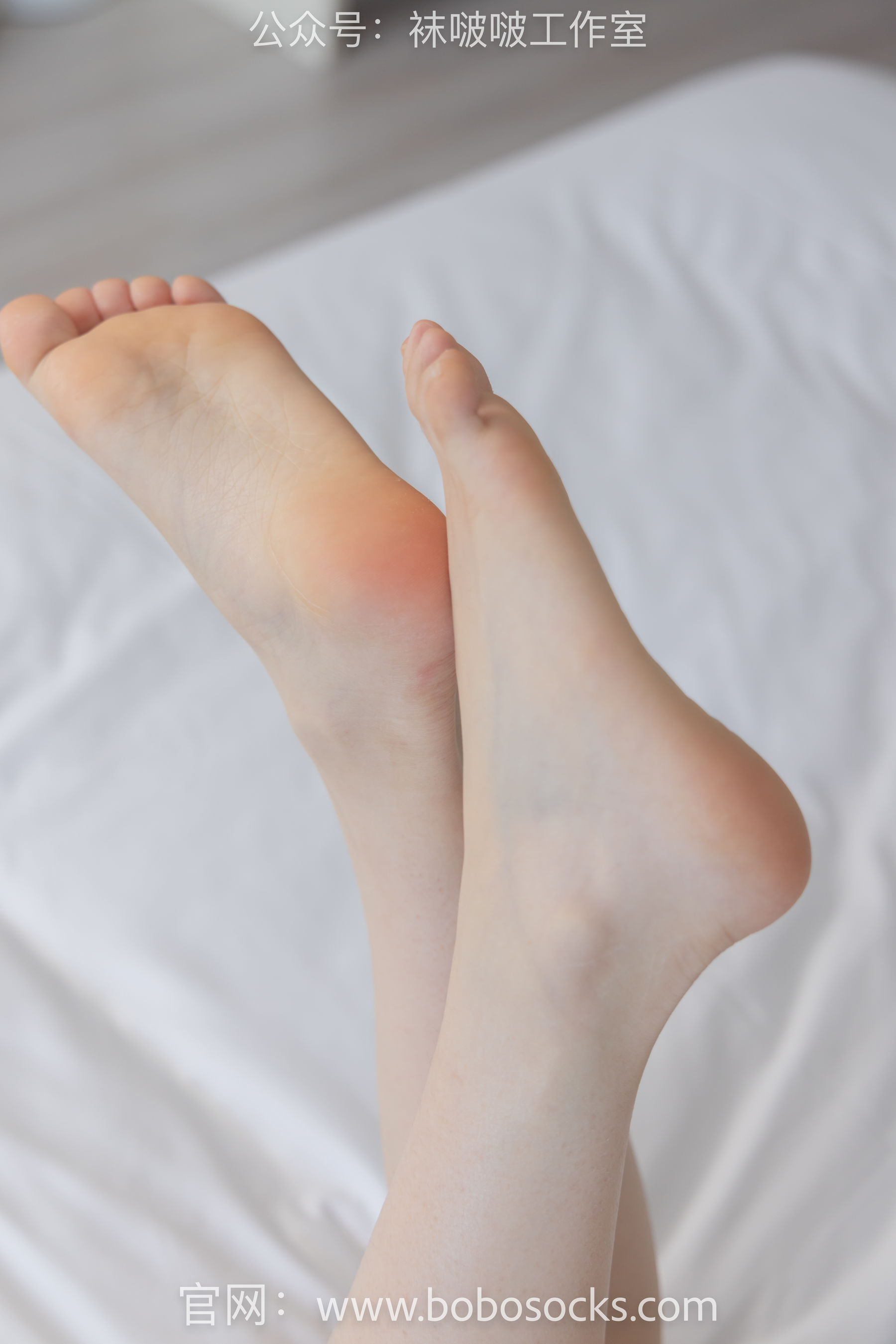 BoBoSocks袜啵啵 No.101 苏苏-板鞋、白棉袜、裸足