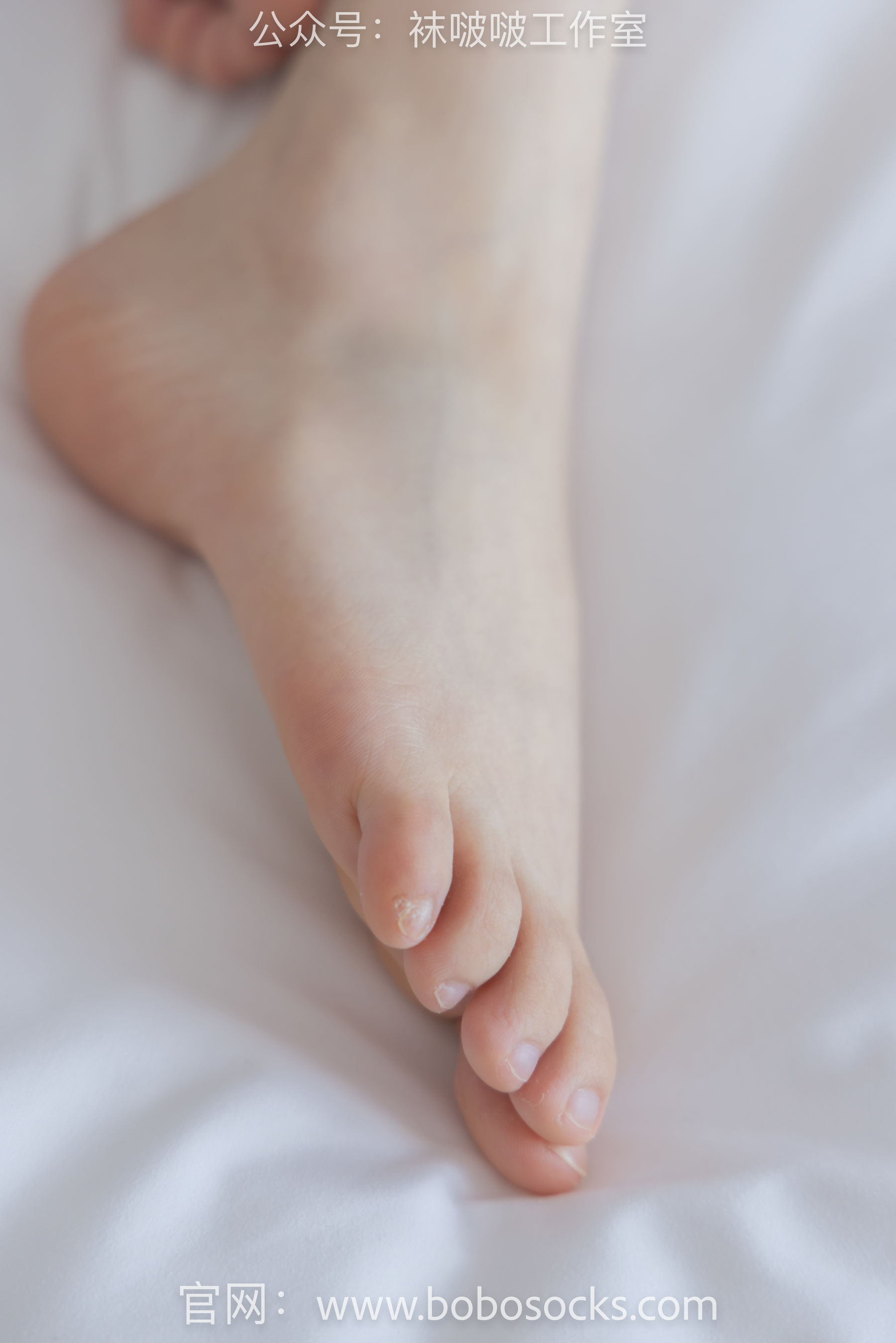 BoBoSocks袜啵啵 No.101 苏苏-板鞋、白棉袜、裸足