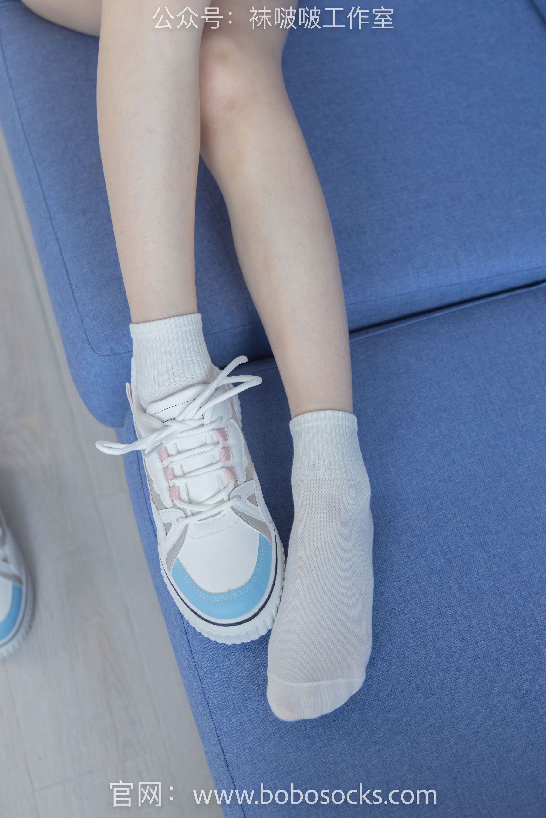 BoBoSocks袜啵啵 No.101 苏苏-板鞋、白棉袜、裸足