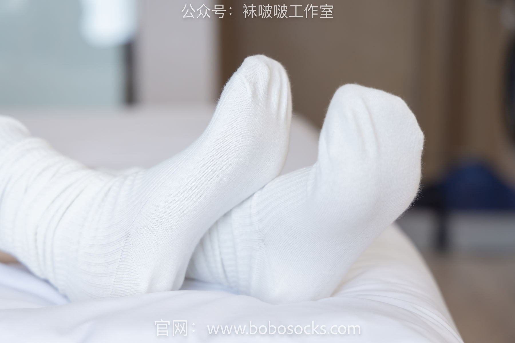 BoBoSocks袜啵啵 No.107 小安-平底鞋、白棉袜、肉丝