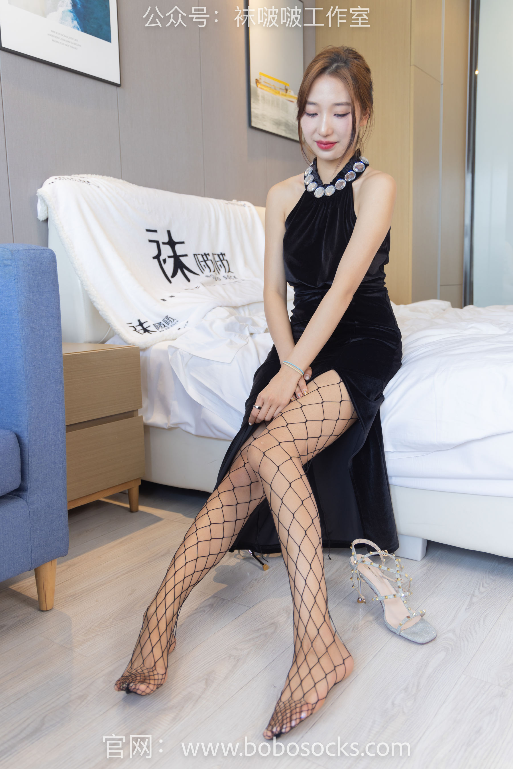BoBoSocks袜啵啵 No.113 果果-高跟鞋、黑色网袜