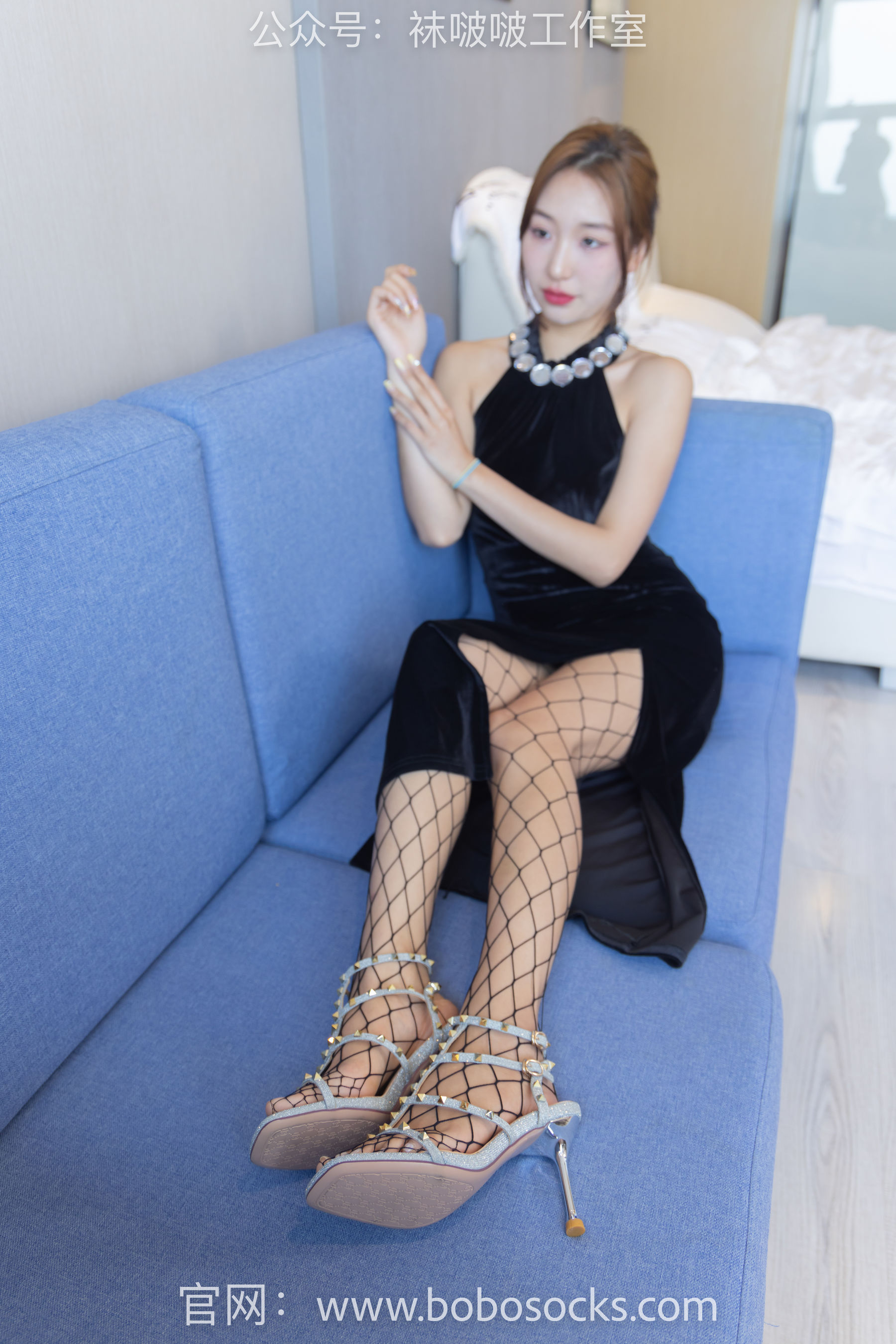 BoBoSocks袜啵啵 No.113 果果-高跟鞋、黑色网袜