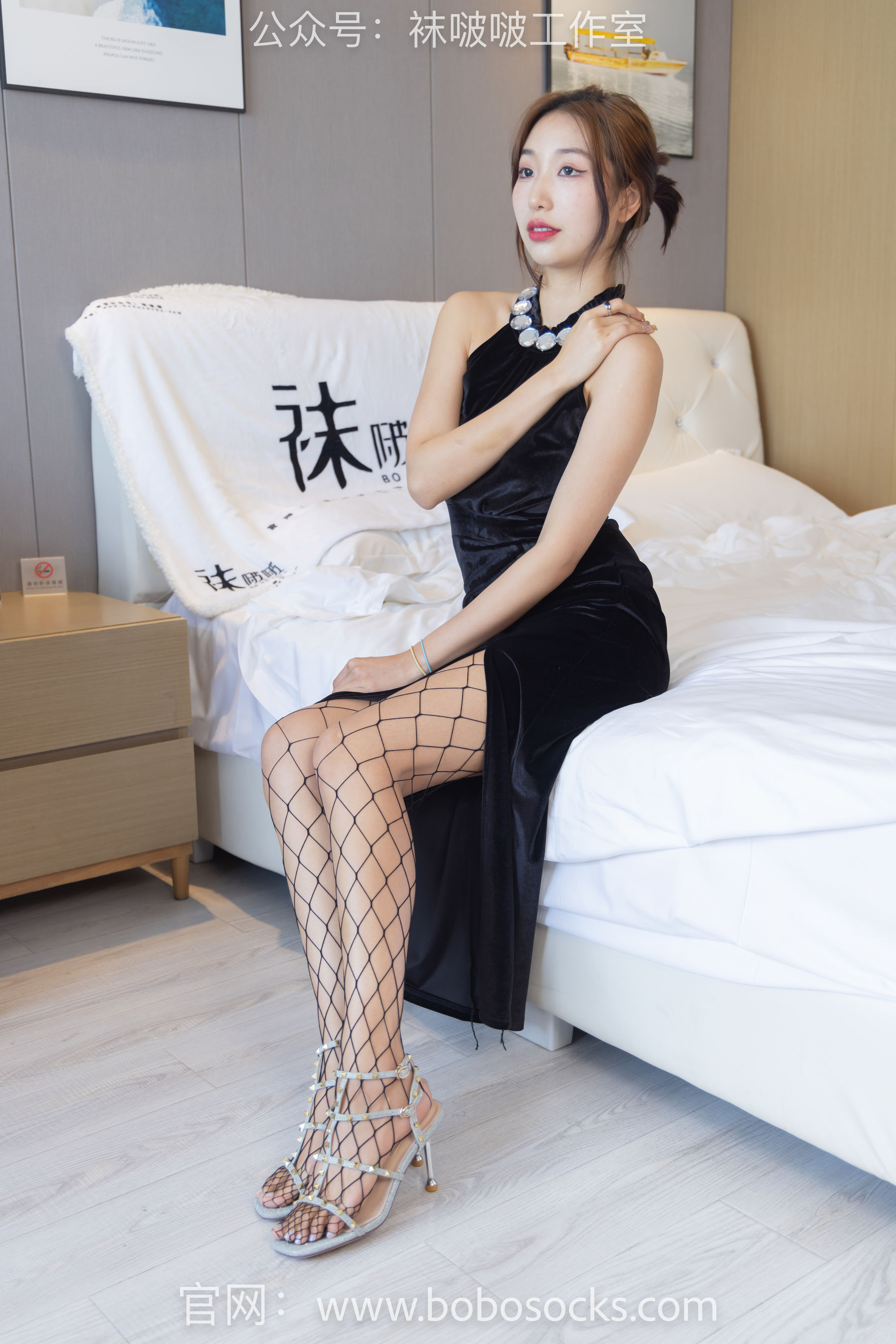 BoBoSocks袜啵啵 No.113 果果-高跟鞋、黑色网袜