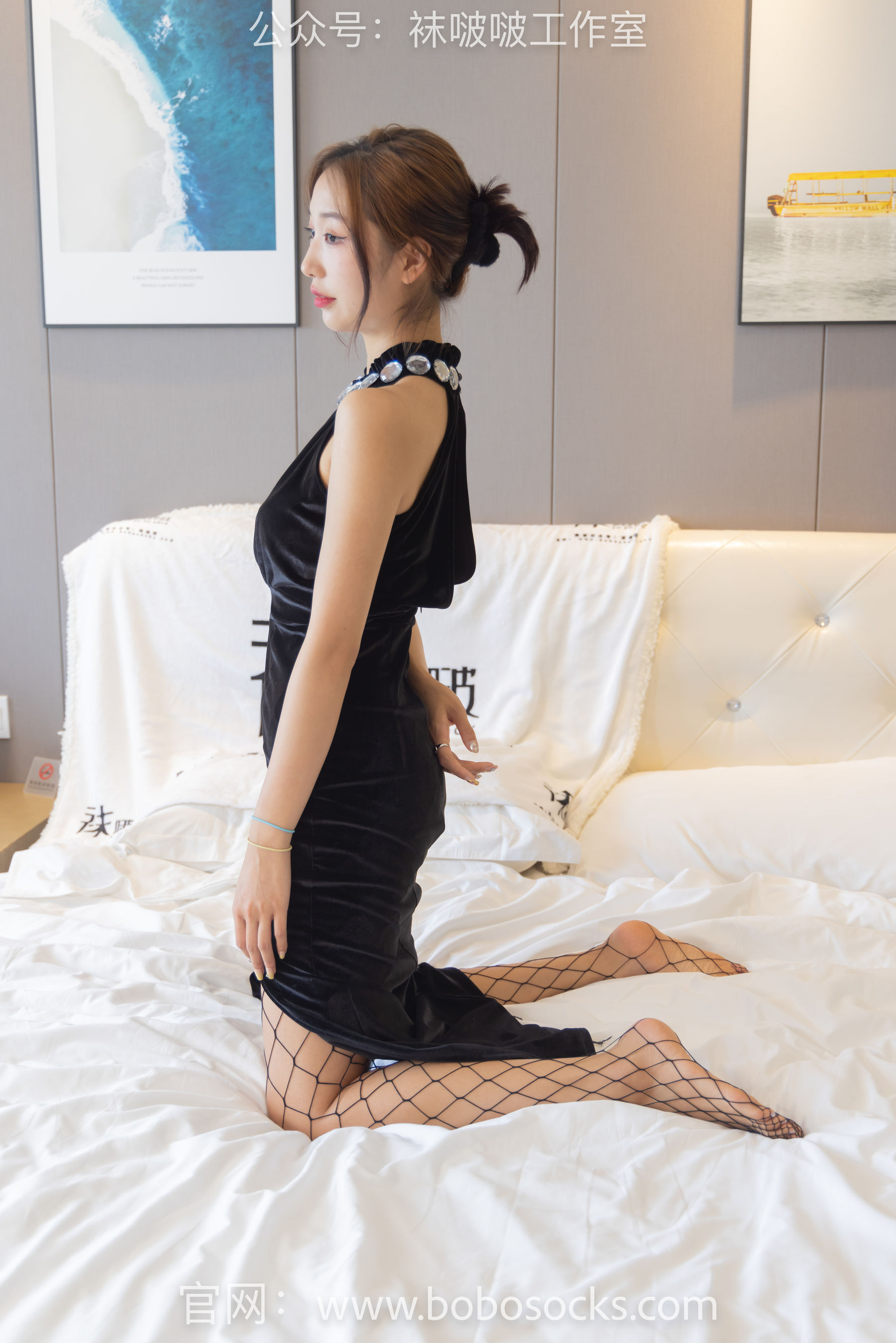 BoBoSocks袜啵啵 No.113 果果-高跟鞋、黑色网袜
