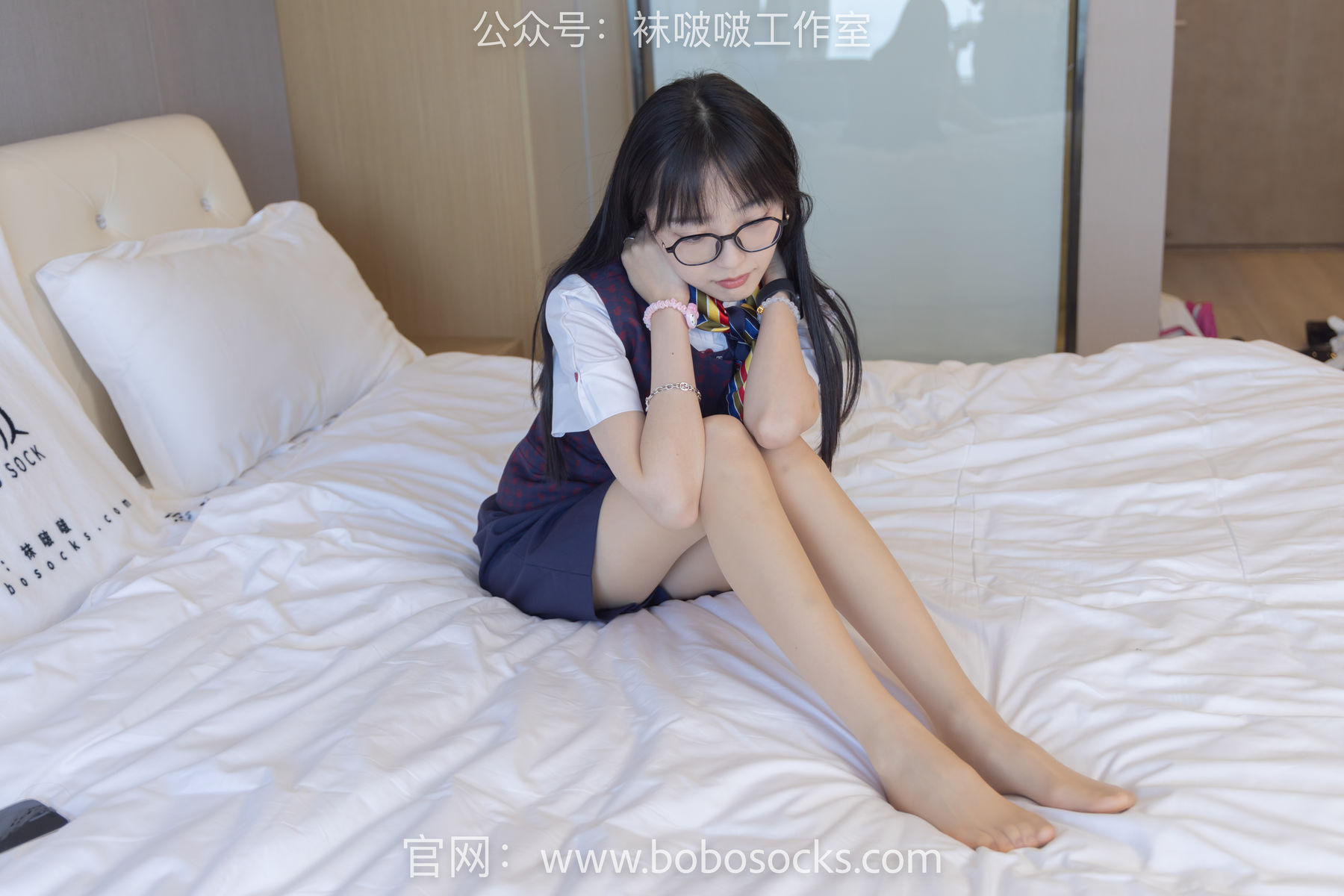BoBoSocks袜啵啵 No.115 稚予-平底鞋、肉丝、空姐制服