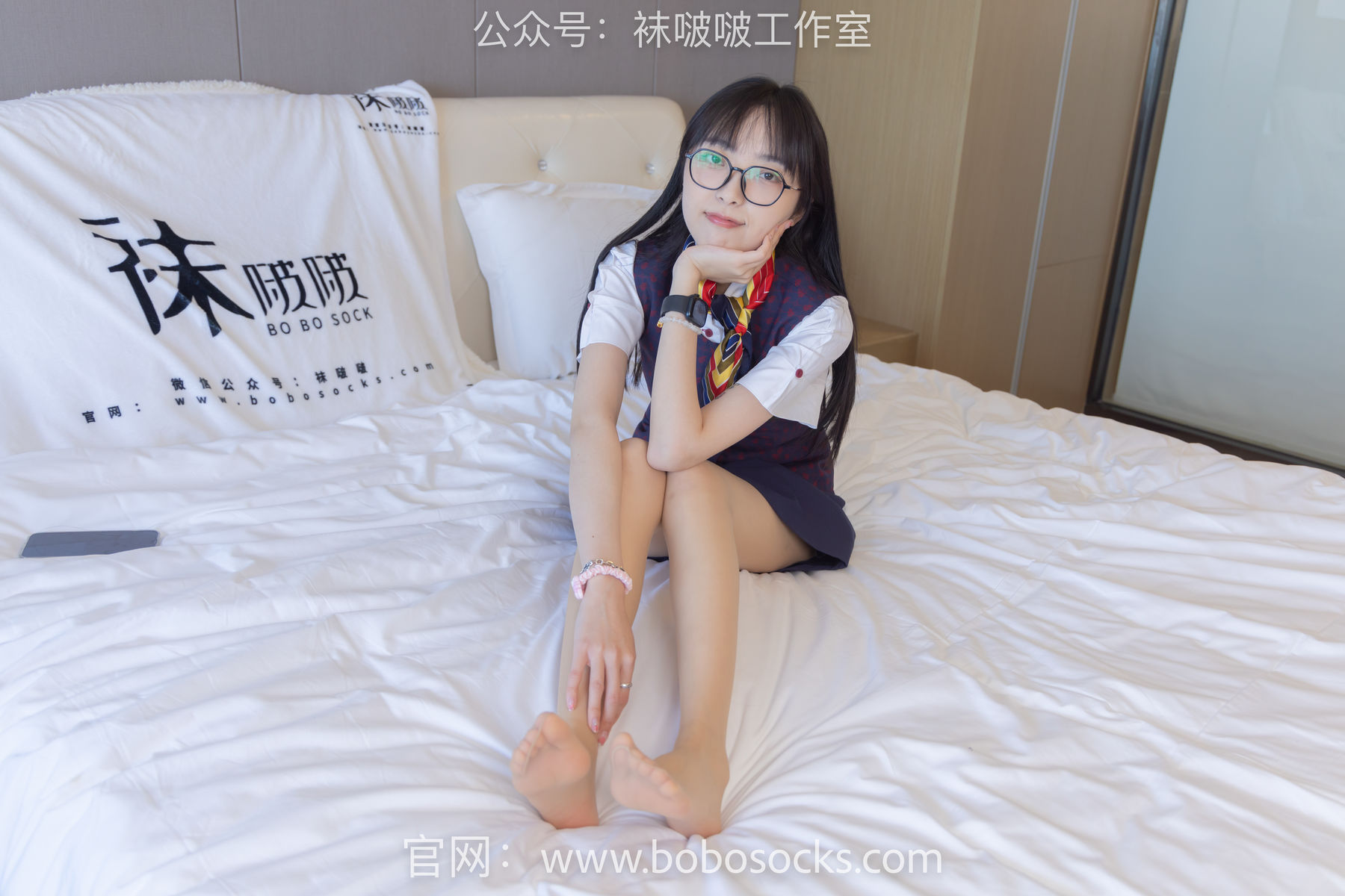 BoBoSocks袜啵啵 No.115 稚予-平底鞋、肉丝、空姐制服