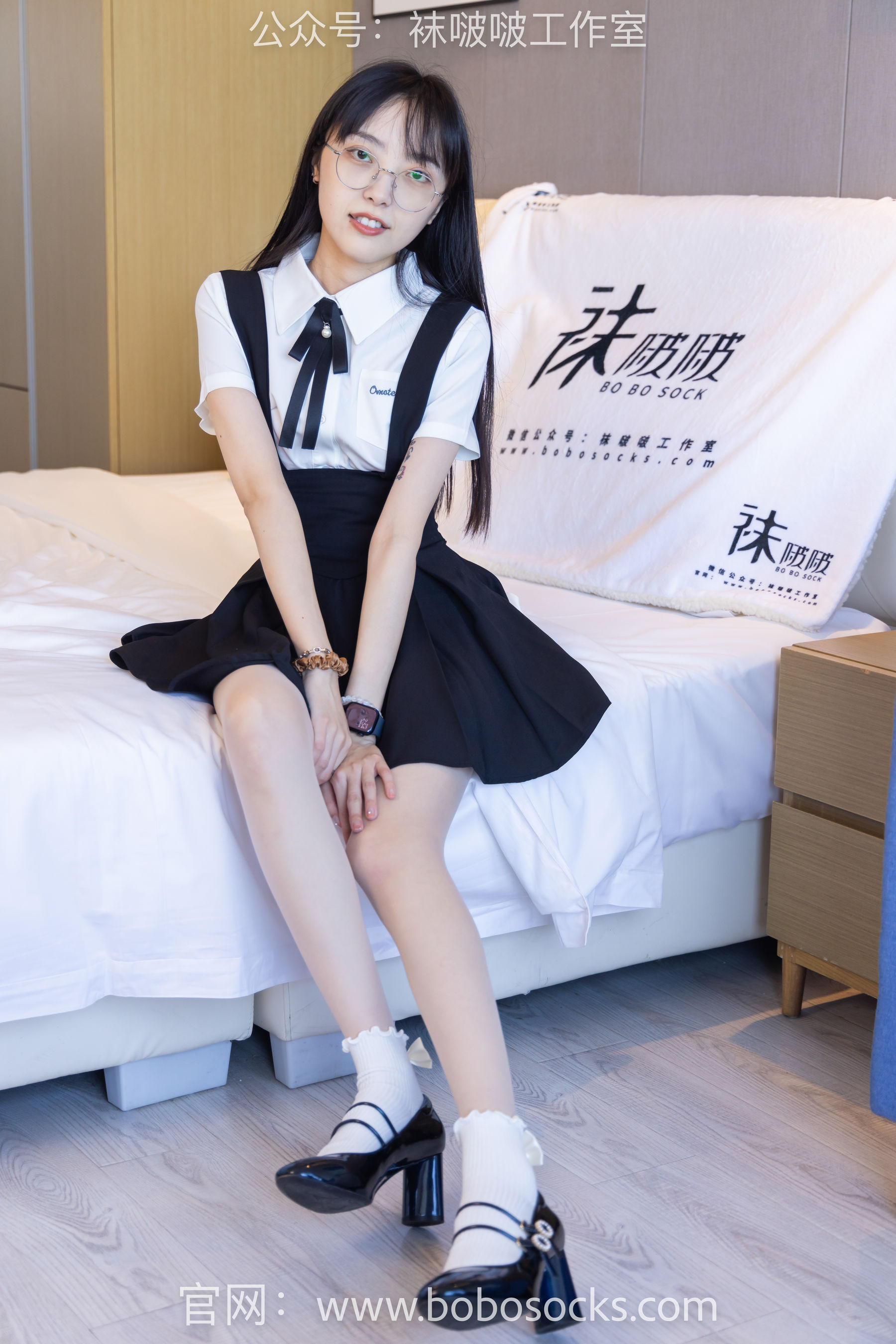 BoBoSocks袜啵啵 No.121 稚予-高跟鞋、白棉袜、肉丝