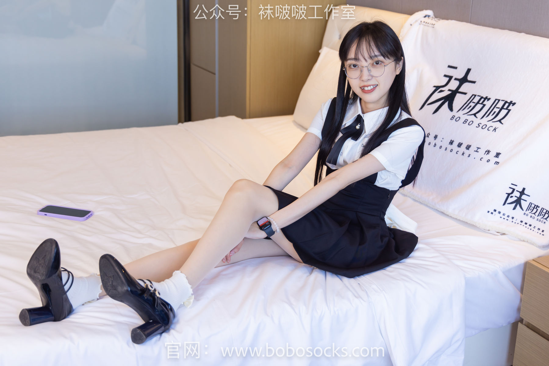 BoBoSocks袜啵啵 No.121 稚予-高跟鞋、白棉袜、肉丝