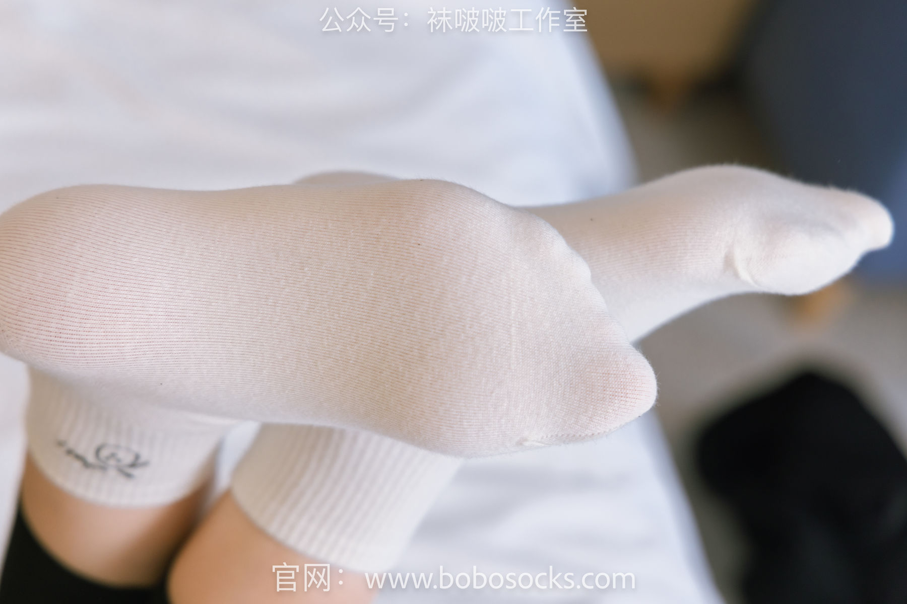 BoBoSocks袜啵啵 No.122 小淳-高跟长靴、白棉袜、裸足