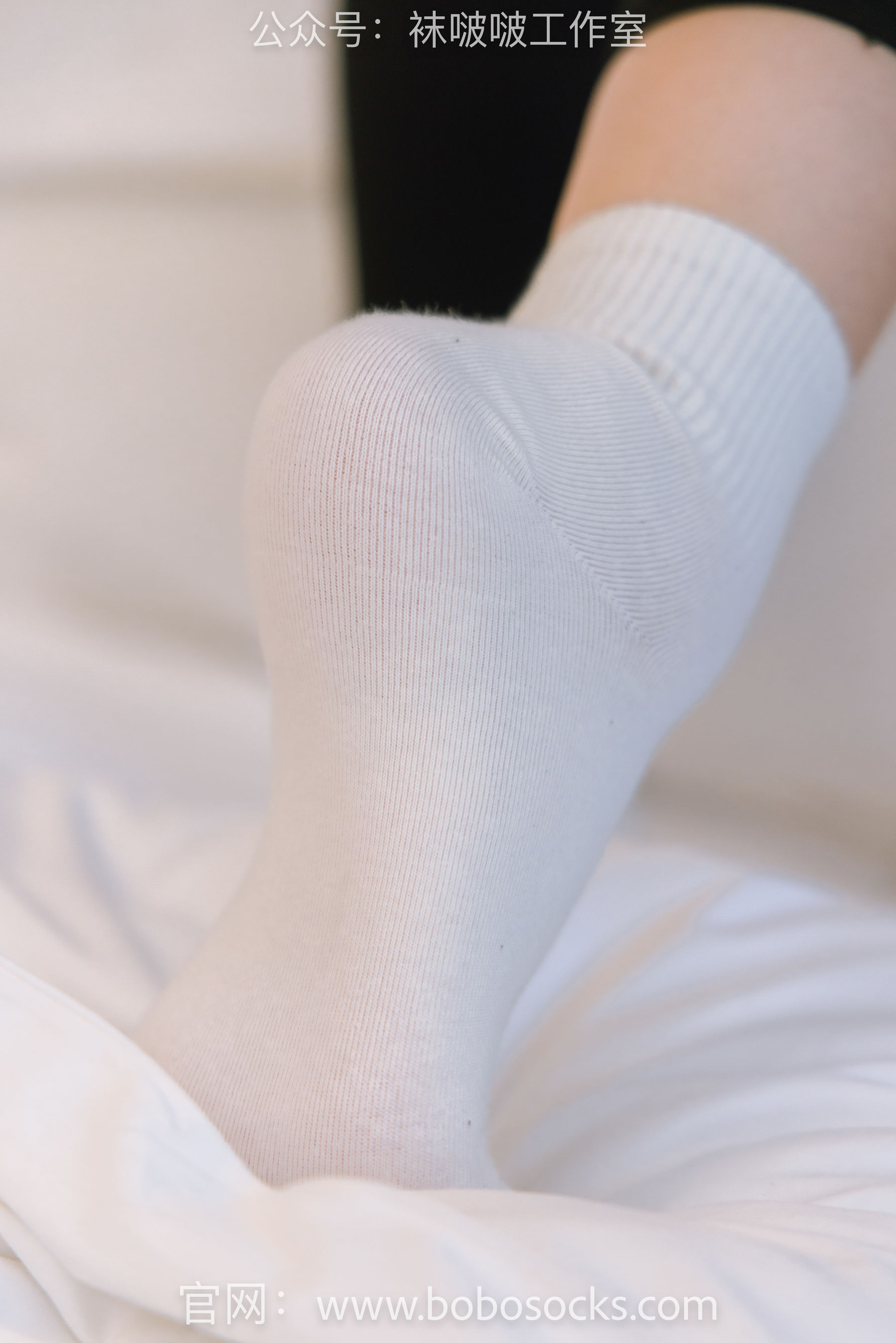 BoBoSocks袜啵啵 No.122 小淳-高跟长靴、白棉袜、裸足