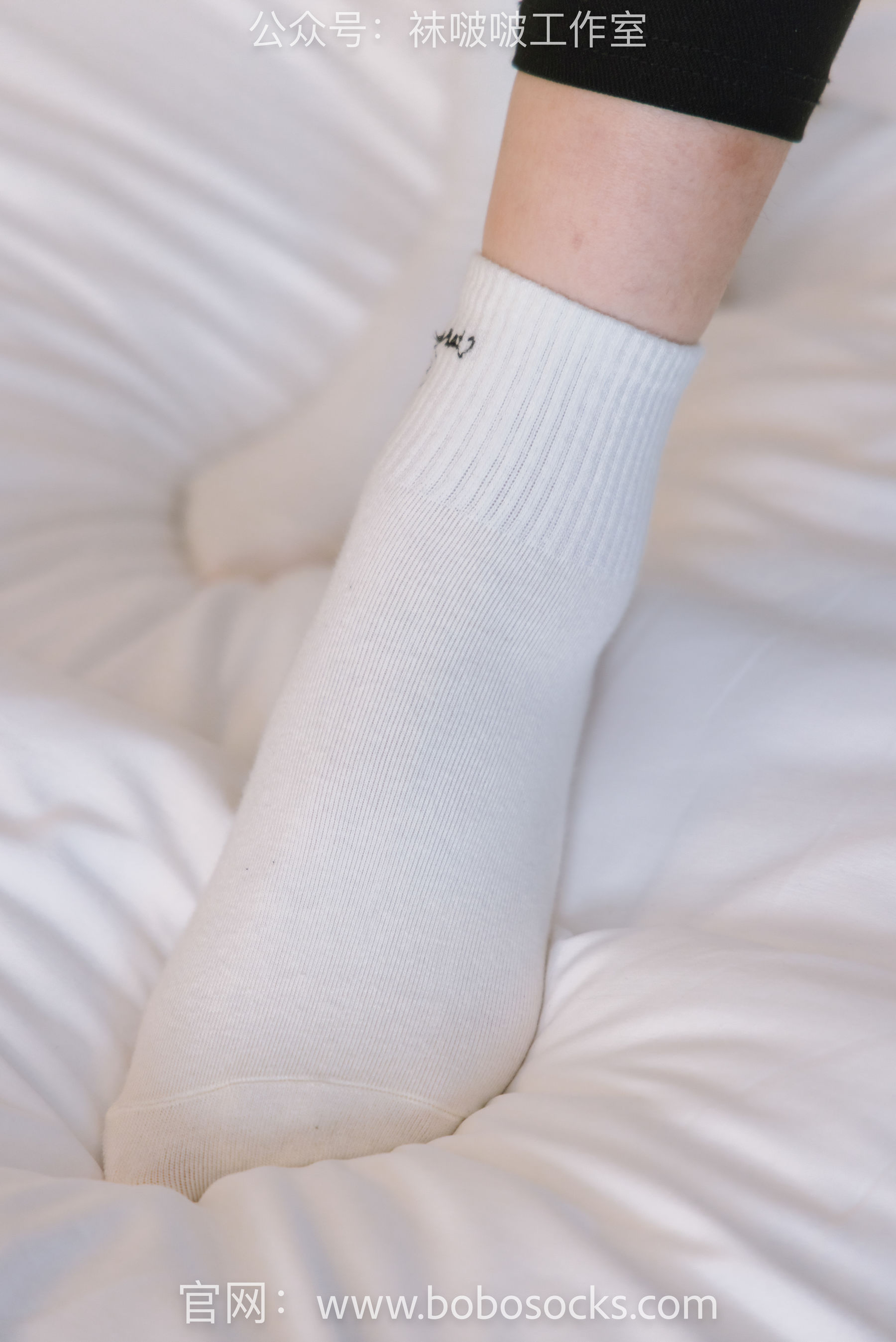 BoBoSocks袜啵啵 No.122 小淳-高跟长靴、白棉袜、裸足