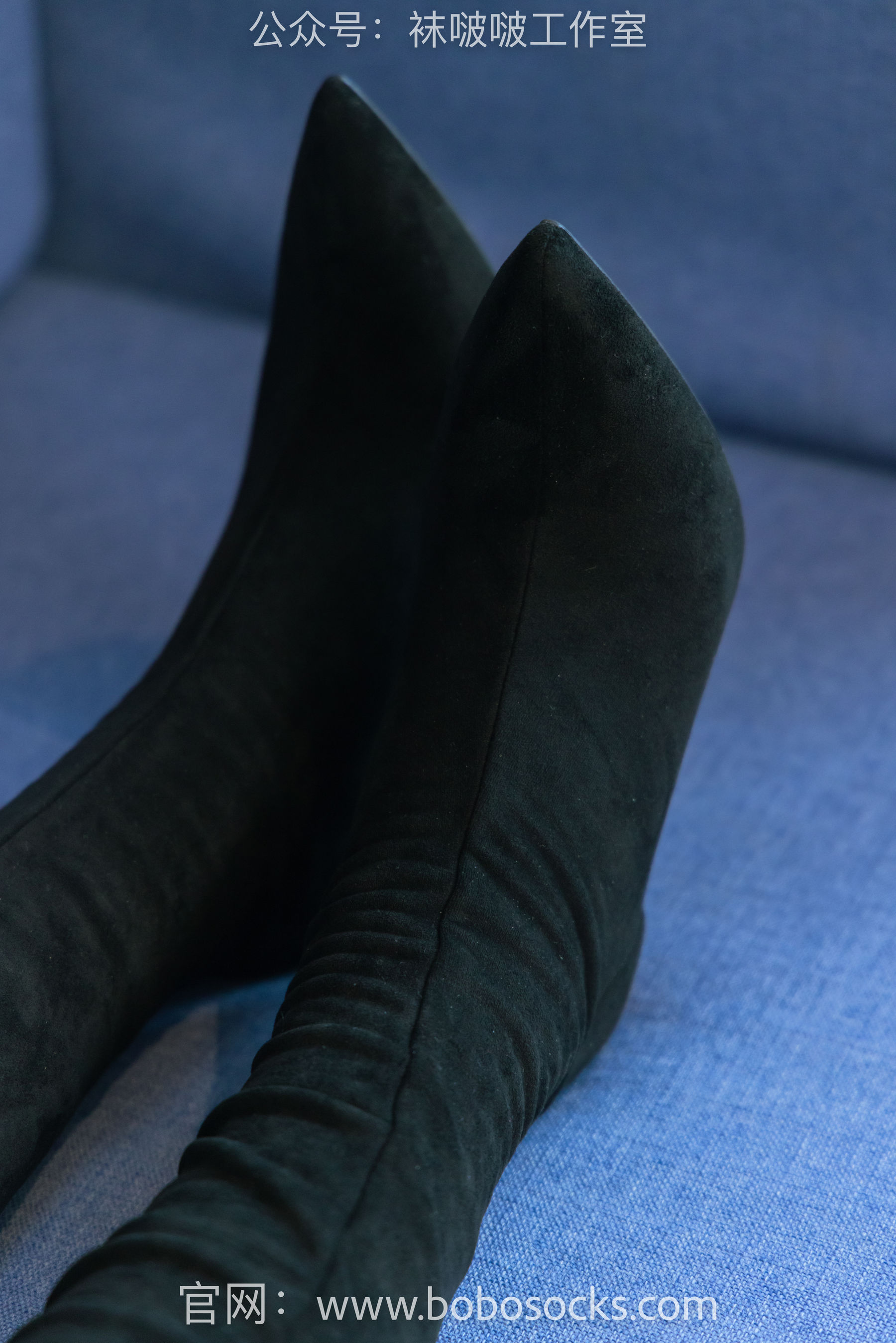 BoBoSocks袜啵啵 No.122 小淳-高跟长靴、白棉袜、裸足