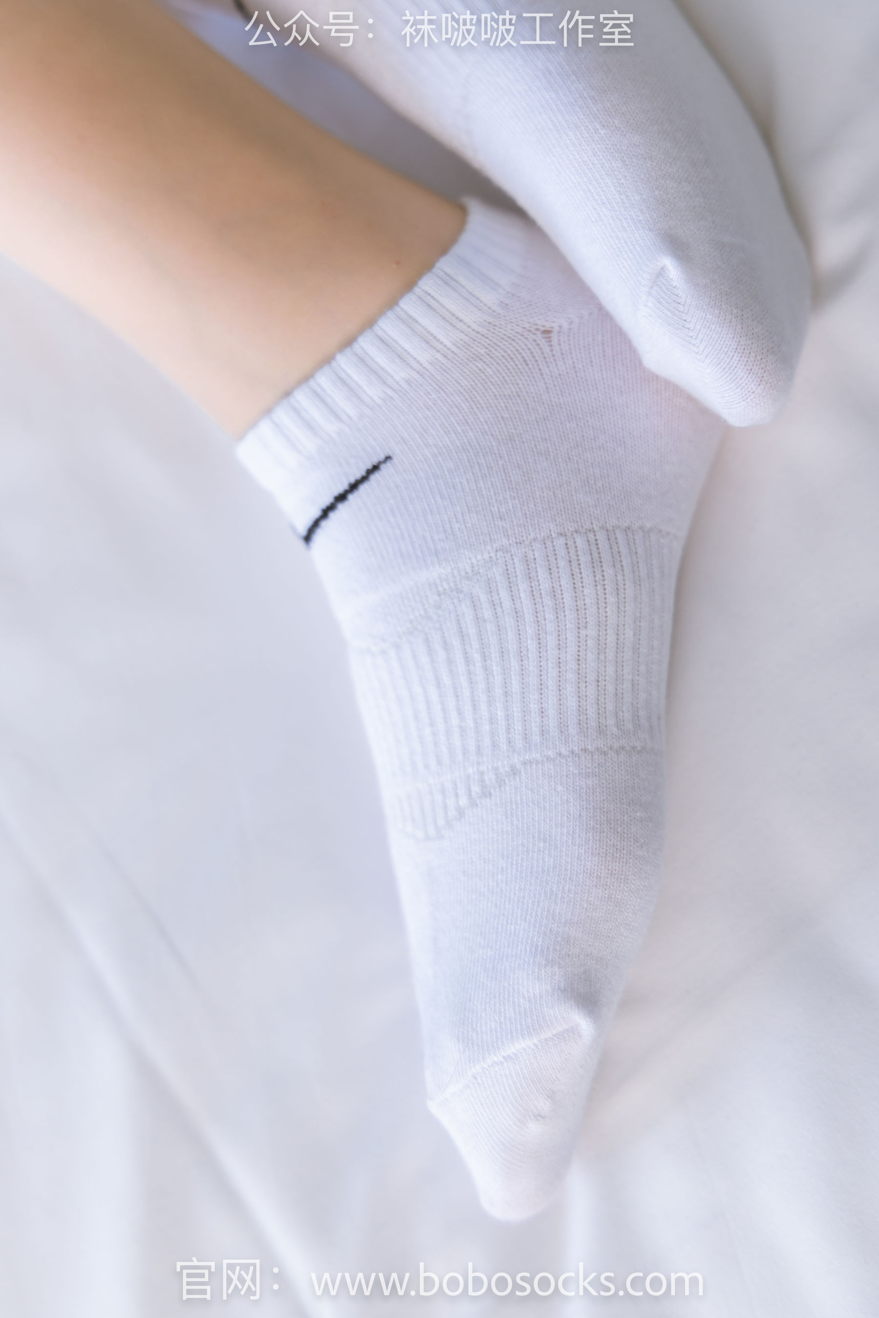 BoBoSocks袜啵啵 No.123 小甜豆-板鞋、白棉袜、肉丝